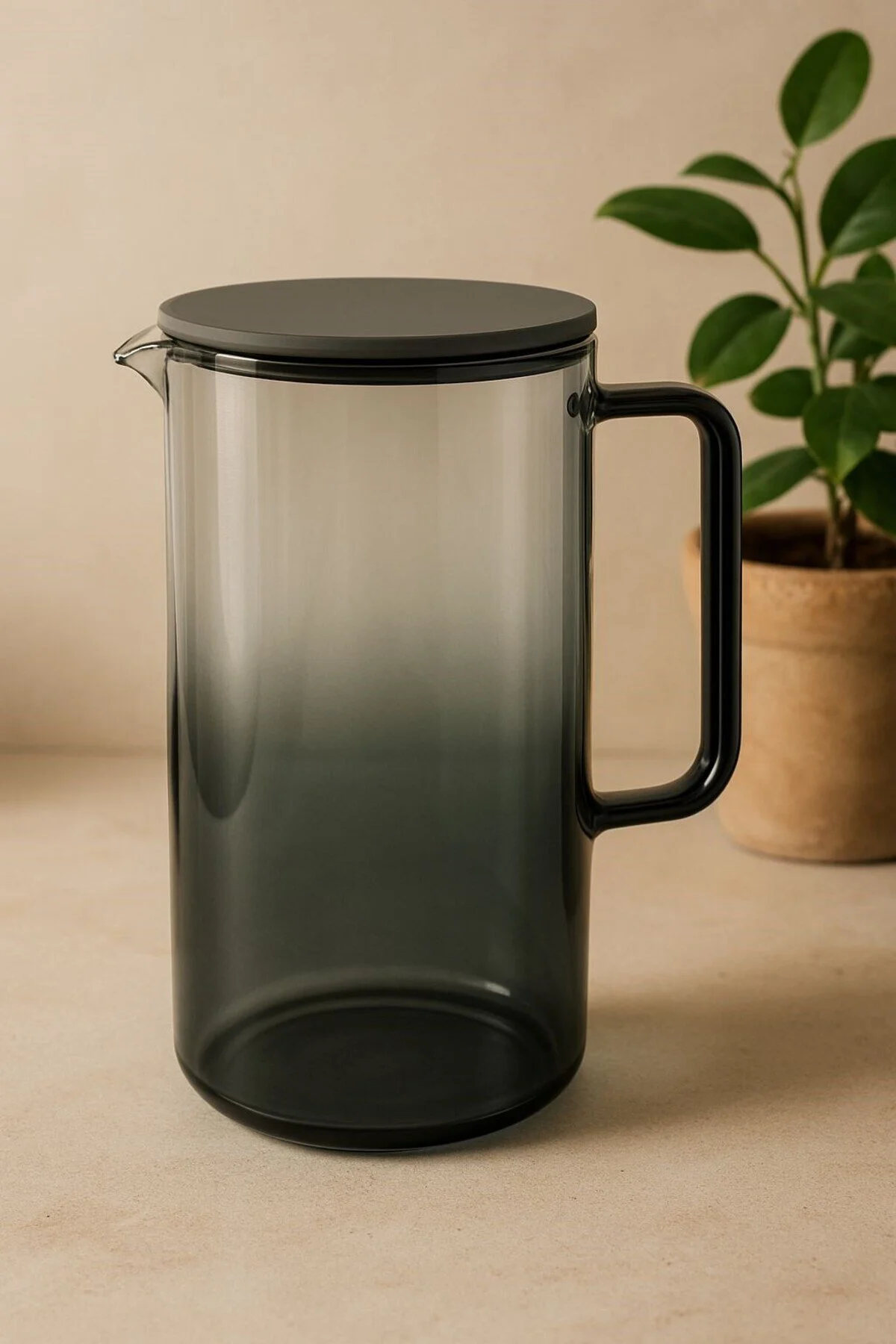 پارچ و تنگ کوزه شیشه ای BOROSILICATE 4 فنجان 2100 میلی لیتر 300 دود morponi