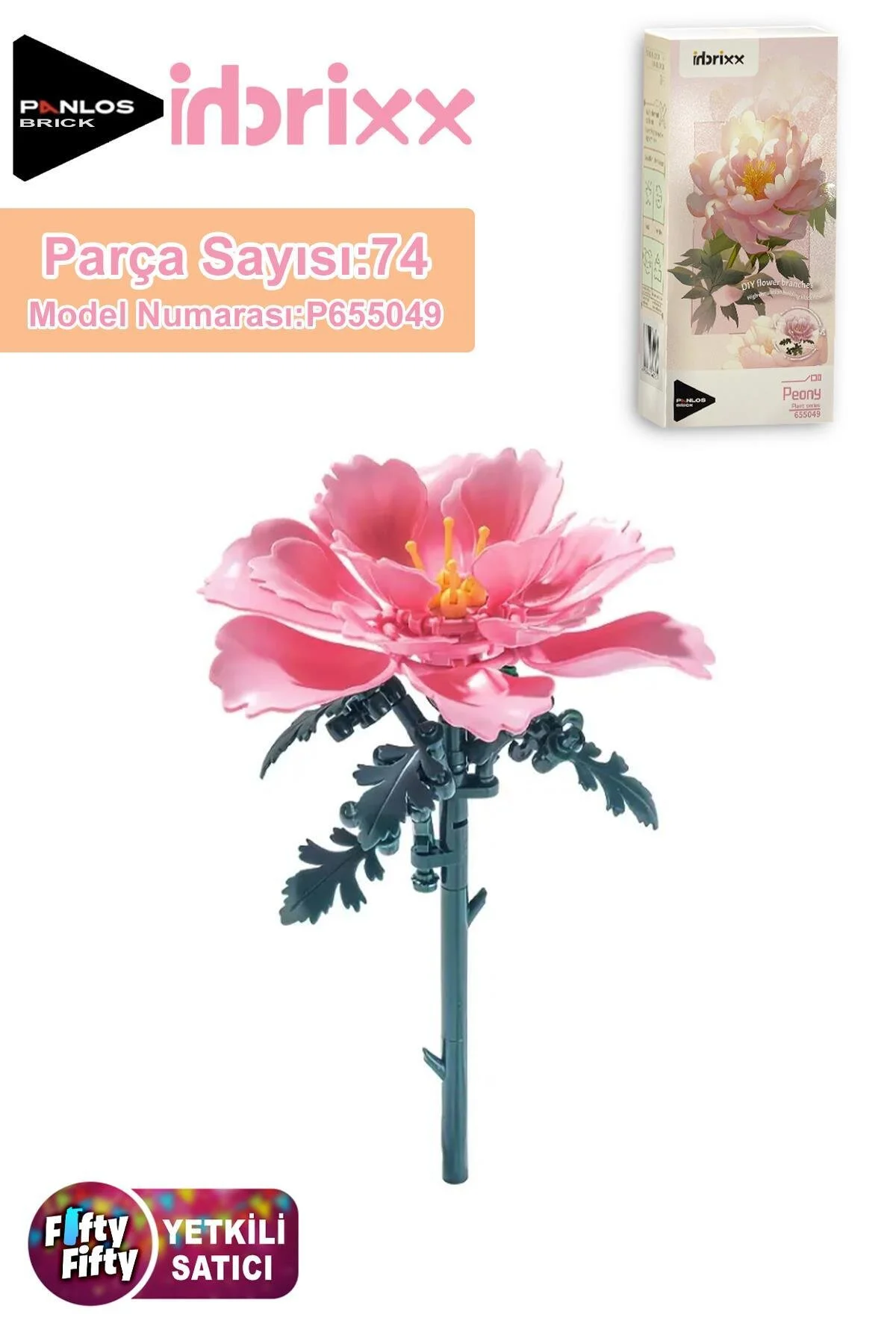 لگو و اسباب بازی های ساخت محور ست ساختمانی 74 تکه گل صد تومانی تزیینی کلکسیونی سری PANLOS FFP655049 از ترکیه Genel Markalar