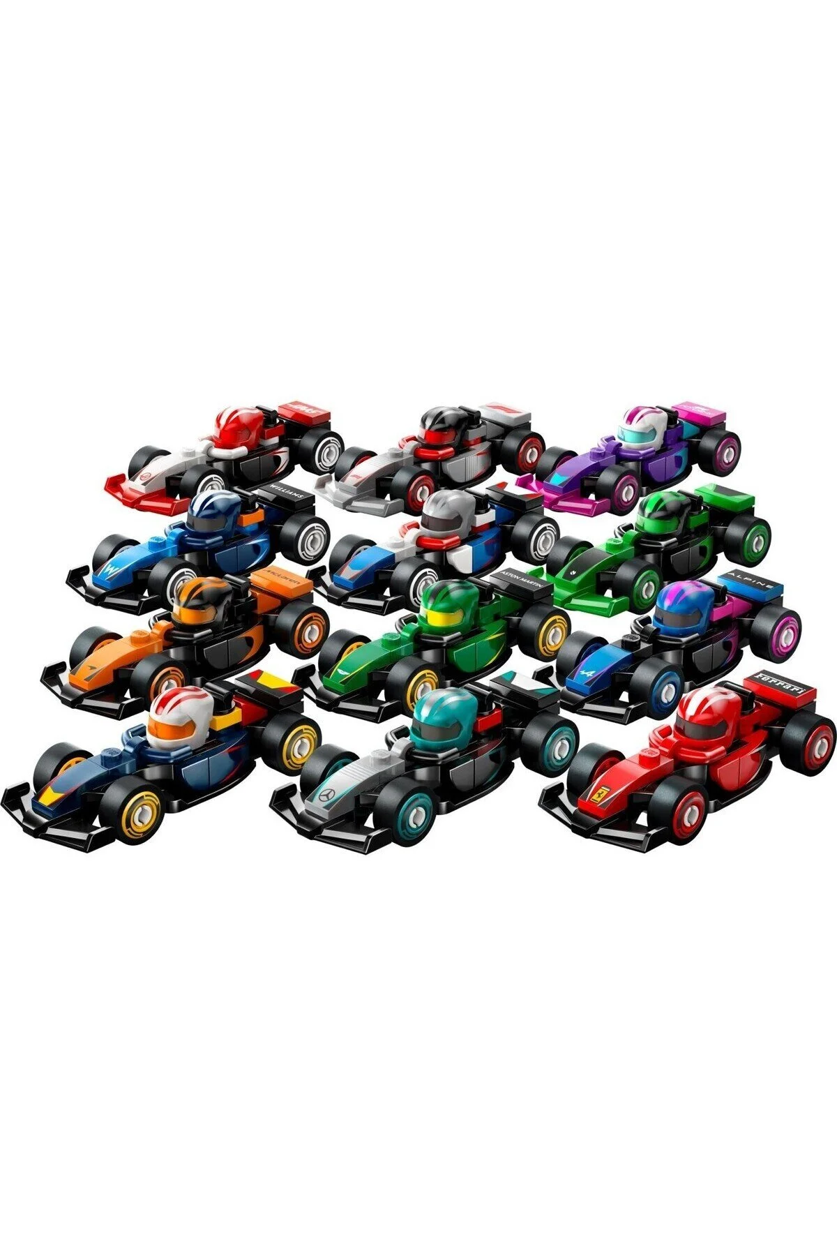 لگو و اسباب بازی های ساخت محور LEGO 71049 MINIFIGURES F1 RACE CARS مجموعه کامل 12 عددی از ترکیه LEGO Minifigure