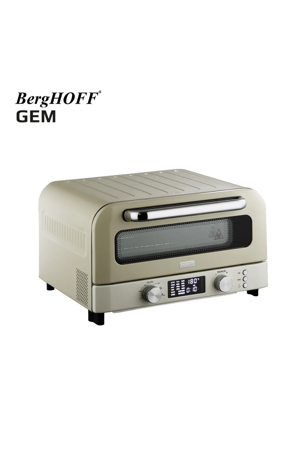 فر مینی و میدی اجاق گاز پیتزا رنگی وانیلی 2000 W Berghoff
