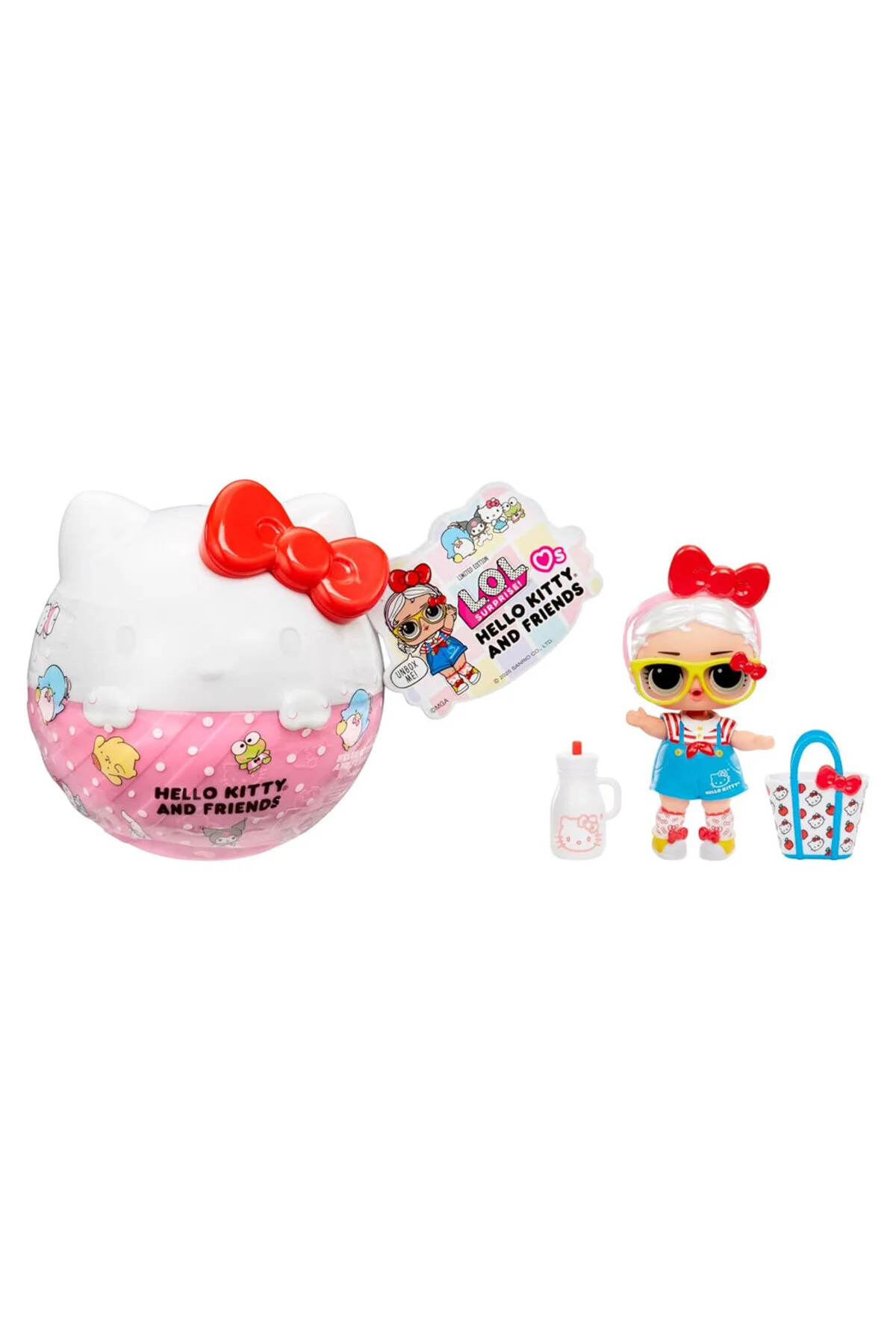 عروسک TOTS HELLO KITTY ال او اورجینال Lol