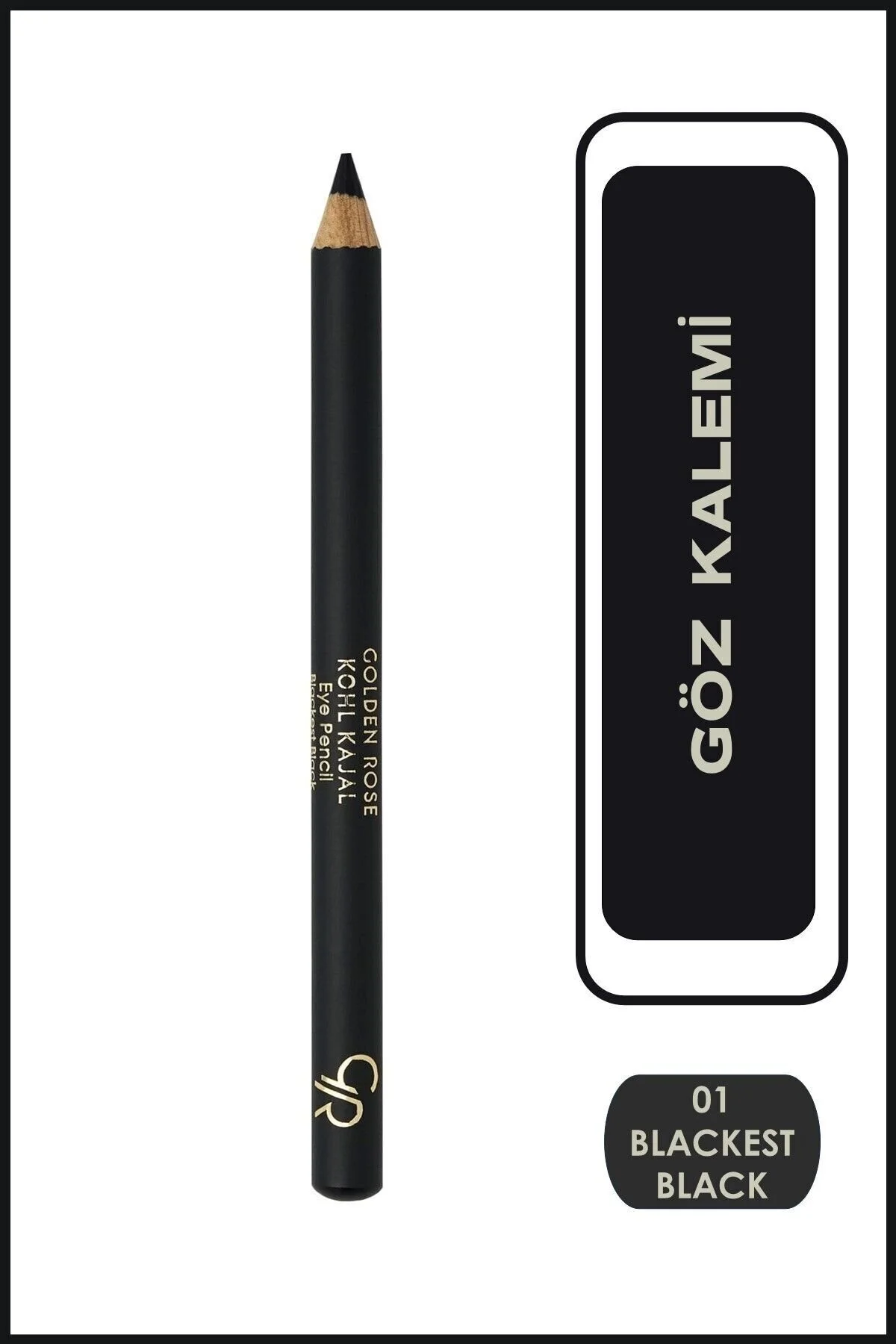 مداد چشم مشکی کحل کجال 01 با کیفیت بالا و ماندگاری طولانی گلدن رز Golden Rose