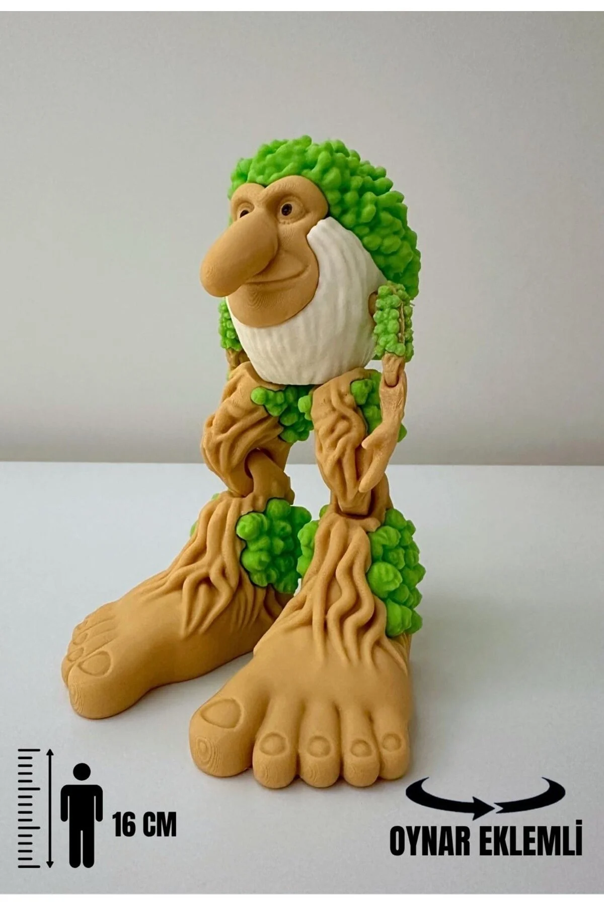 فیگور BRR > TUNG SAHUR متحرک مفصلی بدون رنگ از ترکیه You Toys
