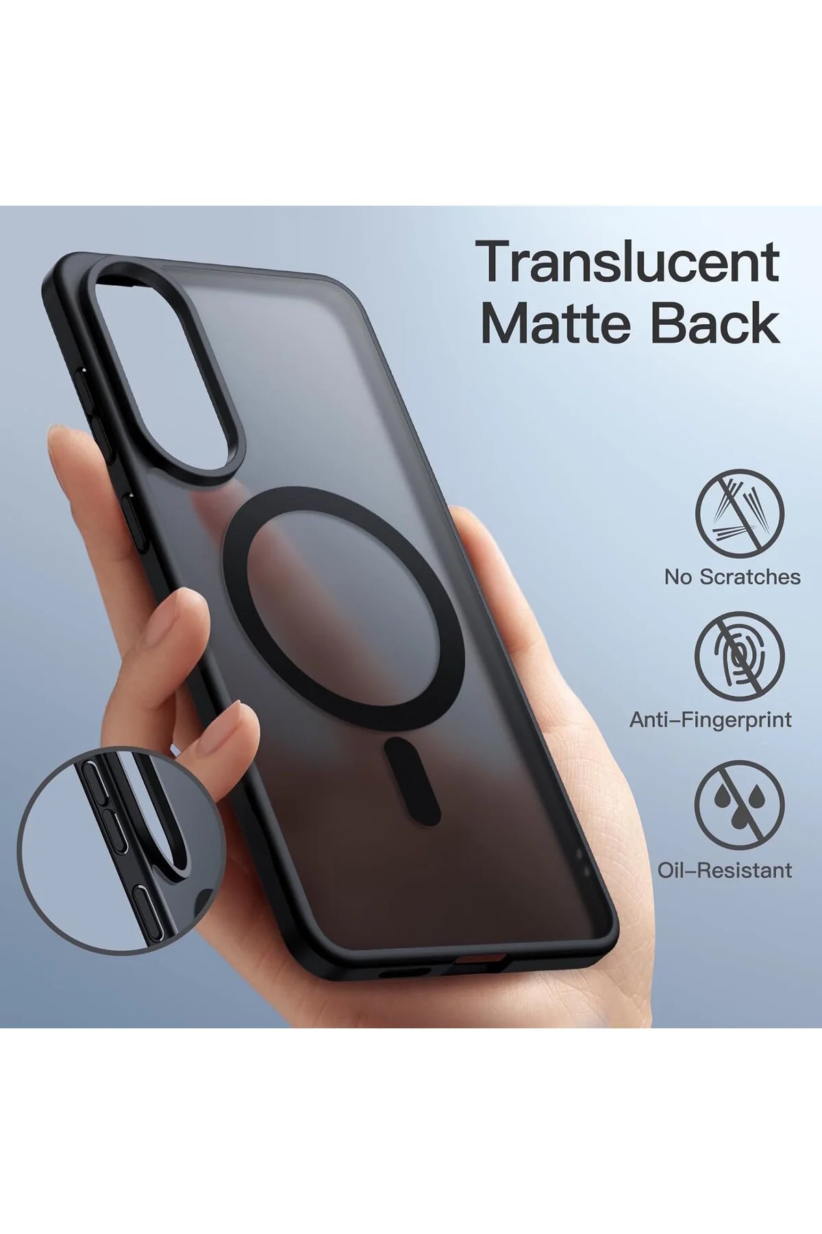 کاور و قاب محافظ مات سامسونگ GALAXY S25 EDGE با ویژگی شارژ لبه رنگی + ست شیشه صفحه نمایش m.tk moveteck