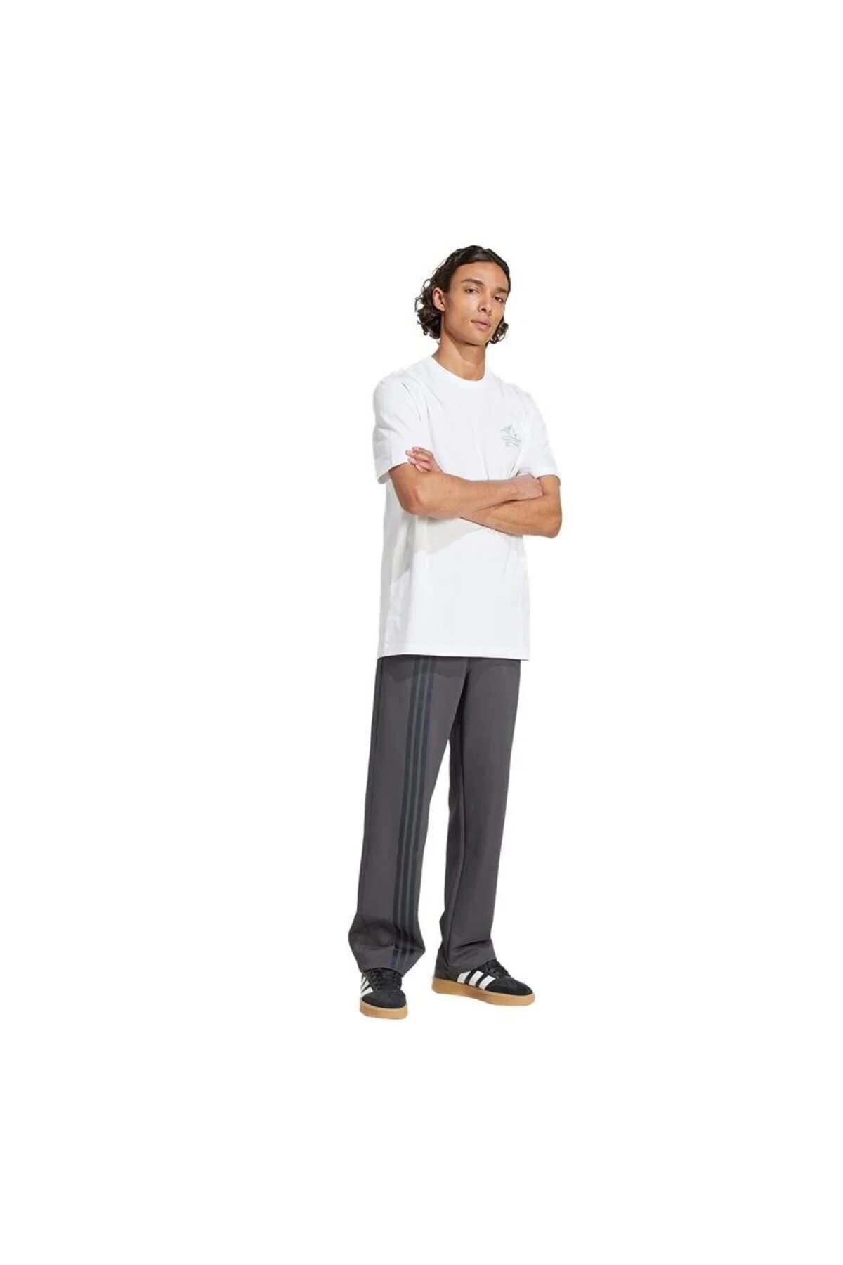 تی شرت مردانه سفید مردان گرافیک TEE KC4956 آدیداس adidas