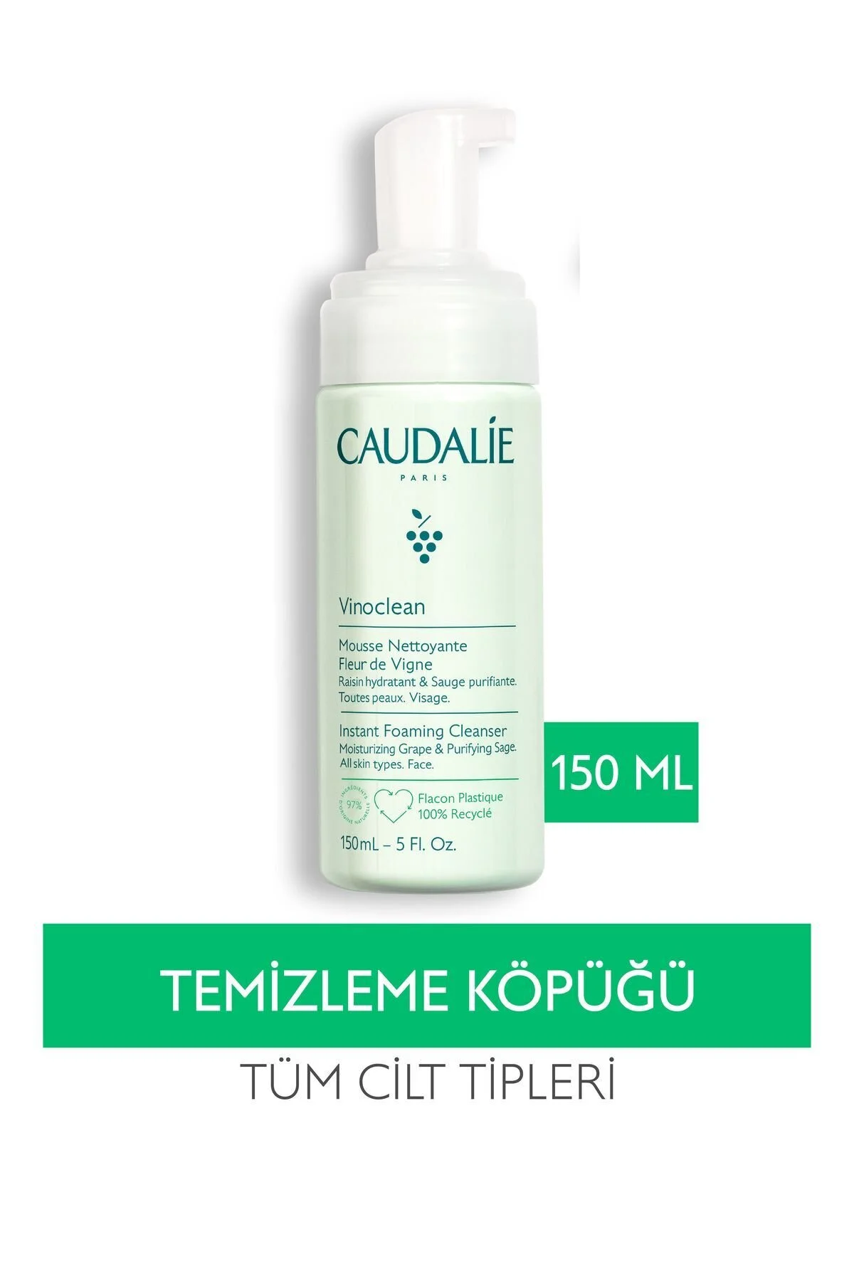 محصولات بهداشتی پرنده پاک کننده فوری وینوکلی 150 میل Caudalie