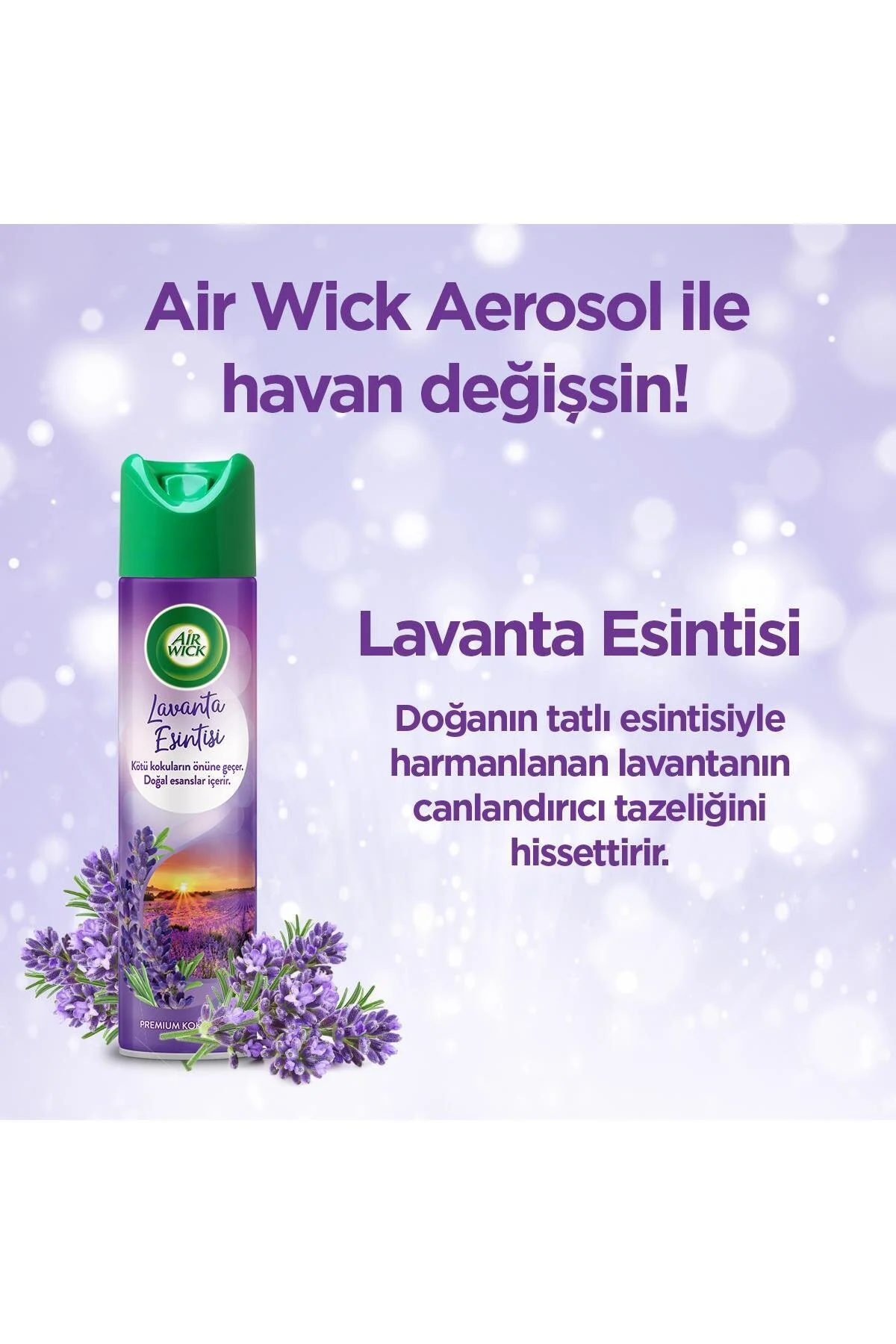بوگیر و تصفیه کننده هوا نسیم اسطوخودوس ذرات آئروسل 3X300 میلی لیتر Air Wick