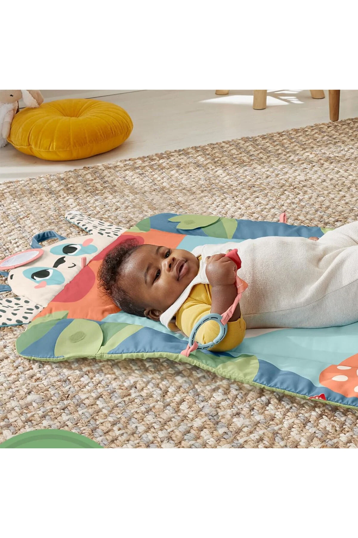 اسباب بازی های نوزاد و فعالیتی پاندا رولی پلی مات می کند Fisher Price