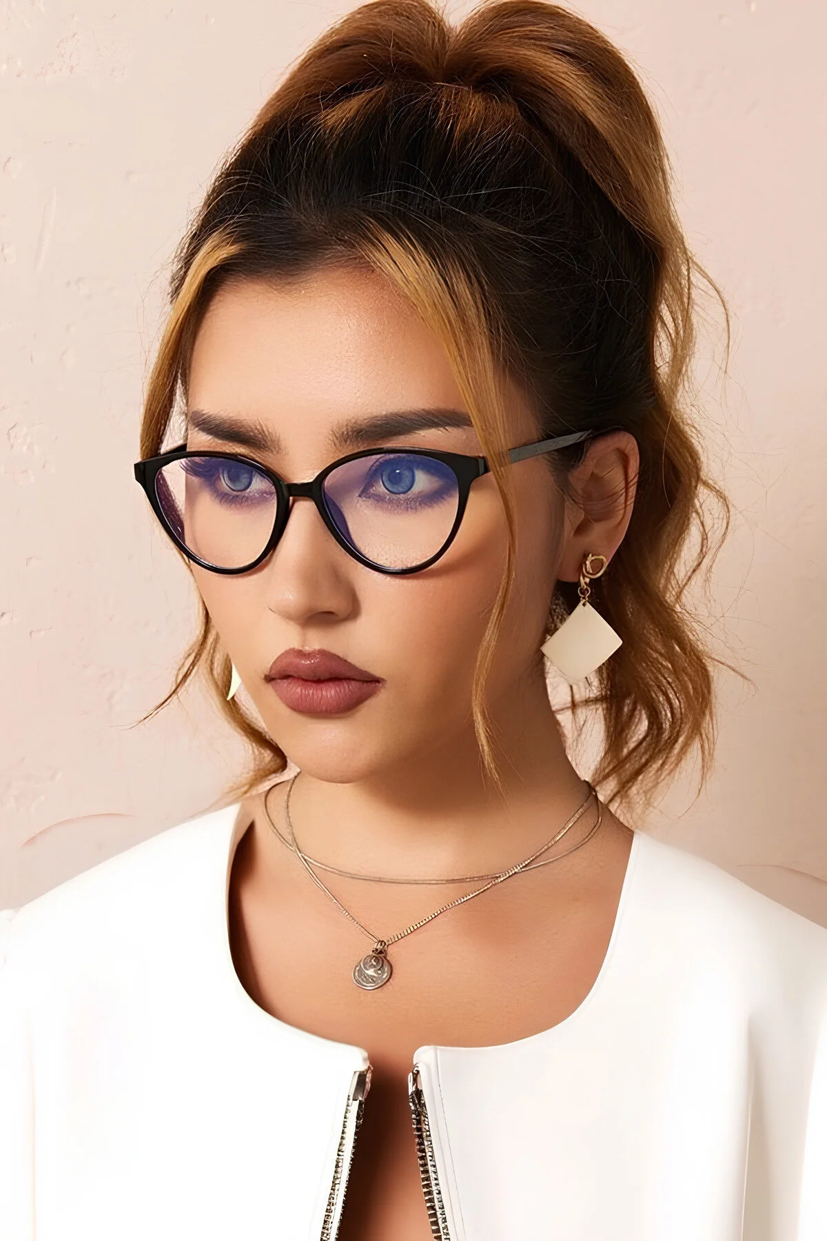 عینک آفتابی شفاف سیاه UNISEX اورجینال Eyesofia