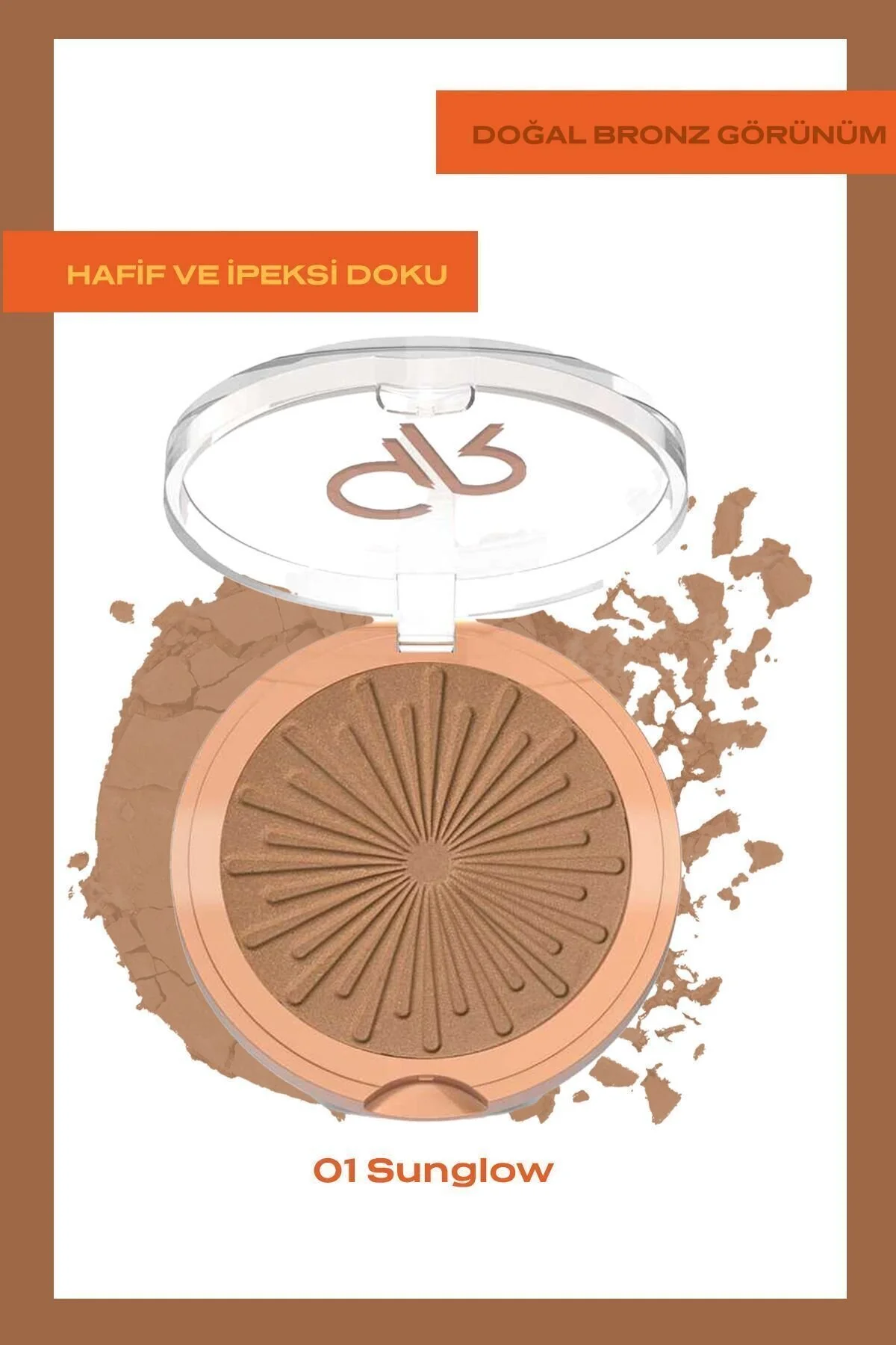 پودر برنزر روشن آفتاب شماره: 01 تابش خورشید برنز Golden Rose