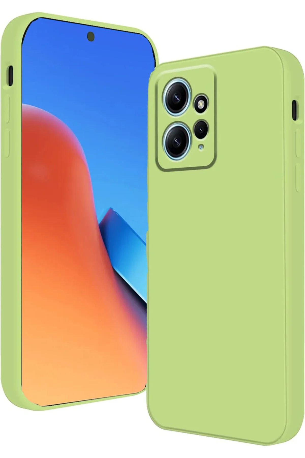 کاور و قاب کیس پرتاب رنگی سازگار با REDMI 12 مخمل داخلی Caseji