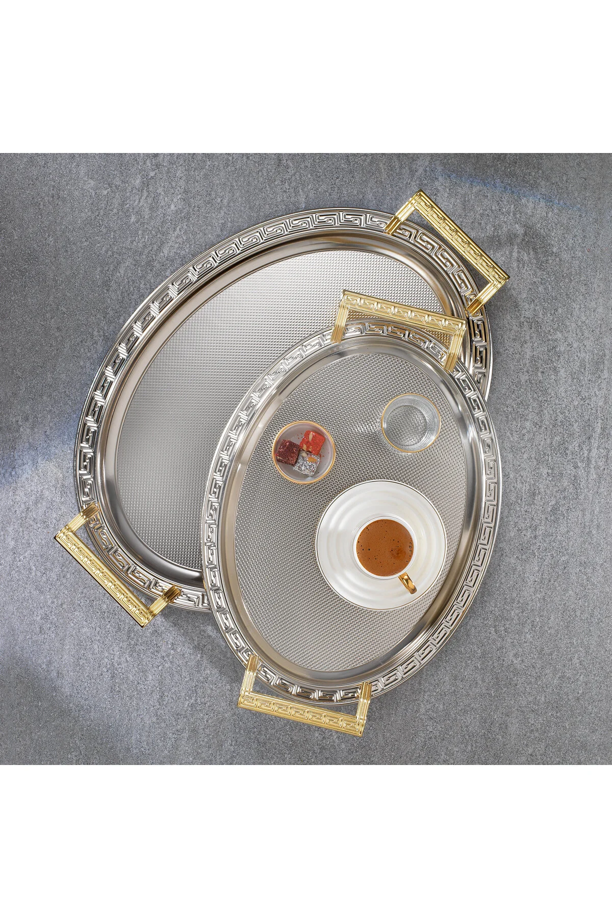 سینی ELA 2 LI TEA TRAY PLATIN02 Schafer