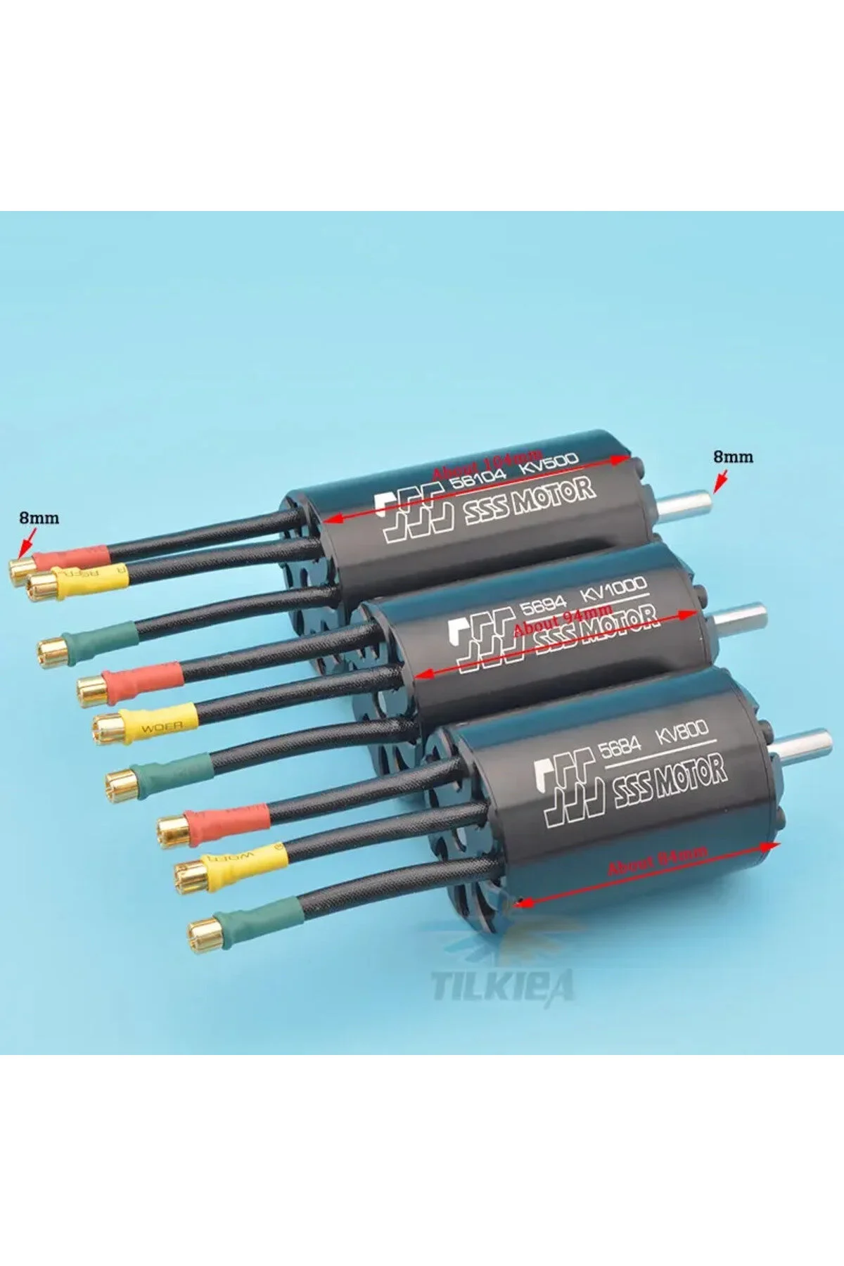 تجهیزات RC هواپیمای و بوت های مسابقه ای SSS 5684 KV1000 6 قطبی بدون برس DC MOTOR ULTRA &amp; TORQUE GÜMRÜK BEY