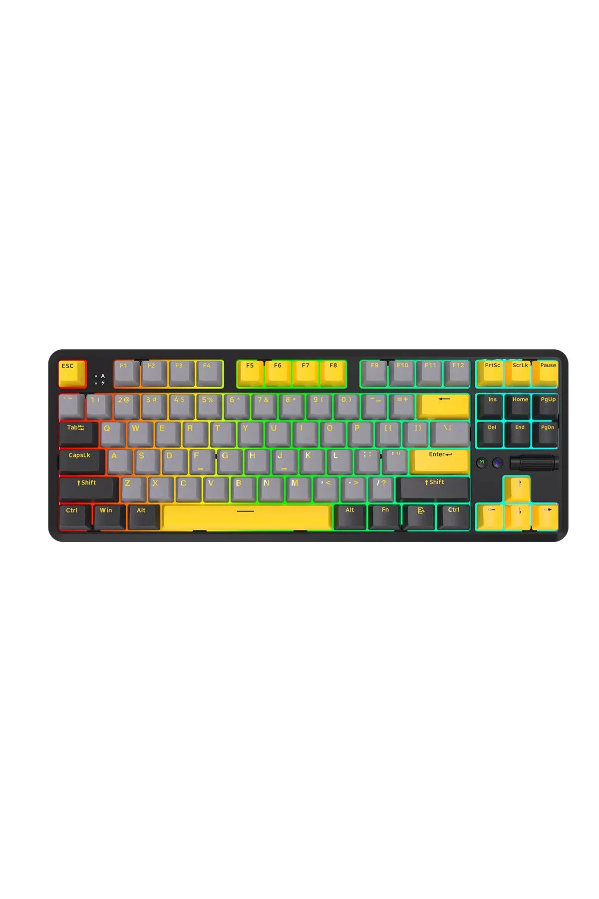 کیبورد مخصوص بازی AJAZZ PRO WIRELESS HOT RGB سیاه سوئیچ قرمز Coverzone