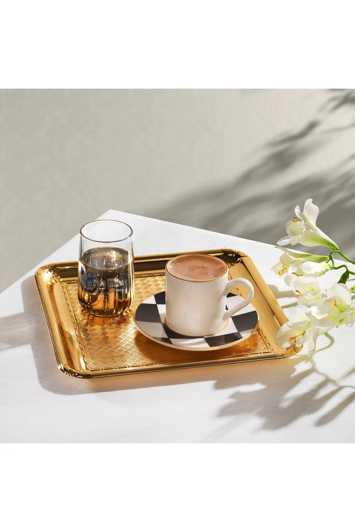 سینی ارائه ELA 1 قطعه طلا 01 Schafer