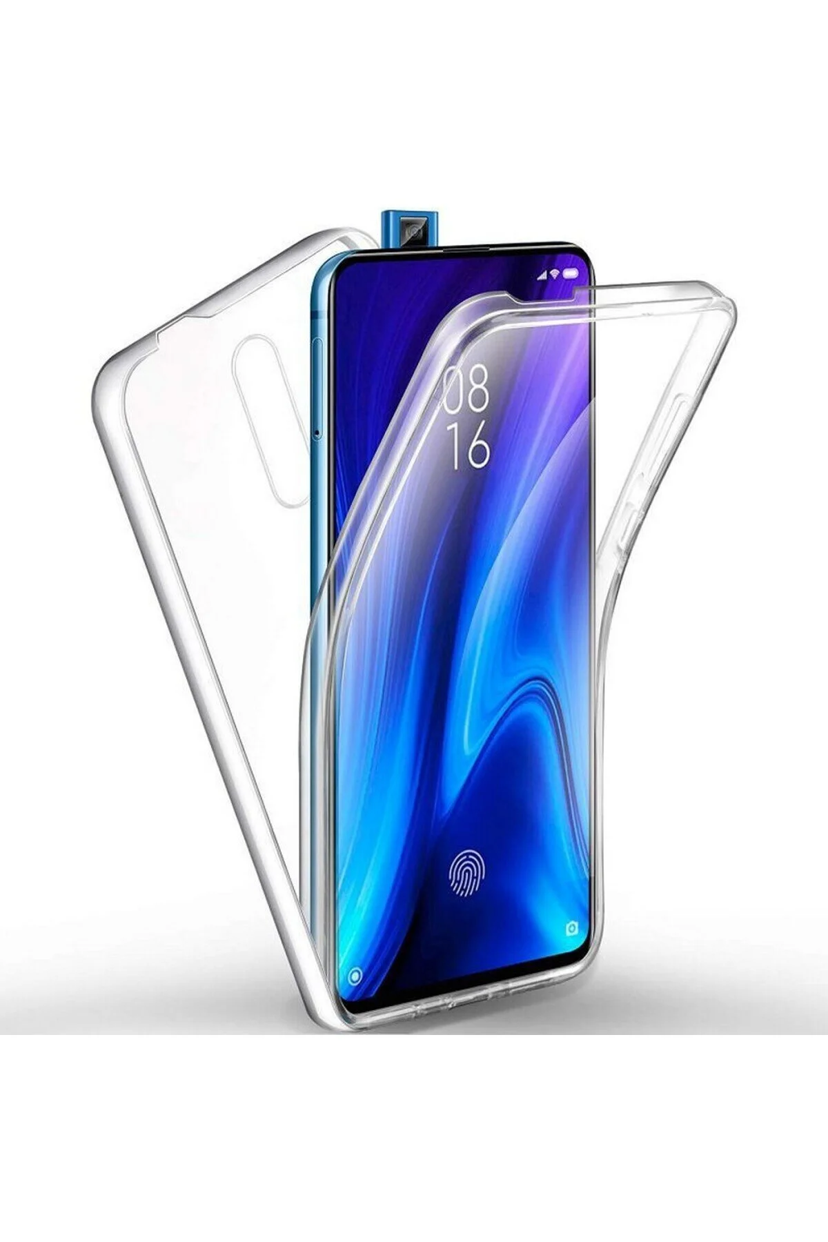 کاور و قاب محافظ شیائومی MI 9T جلوی پشت 360 میکای سخت سیلیکونی شفاف Apsuwa