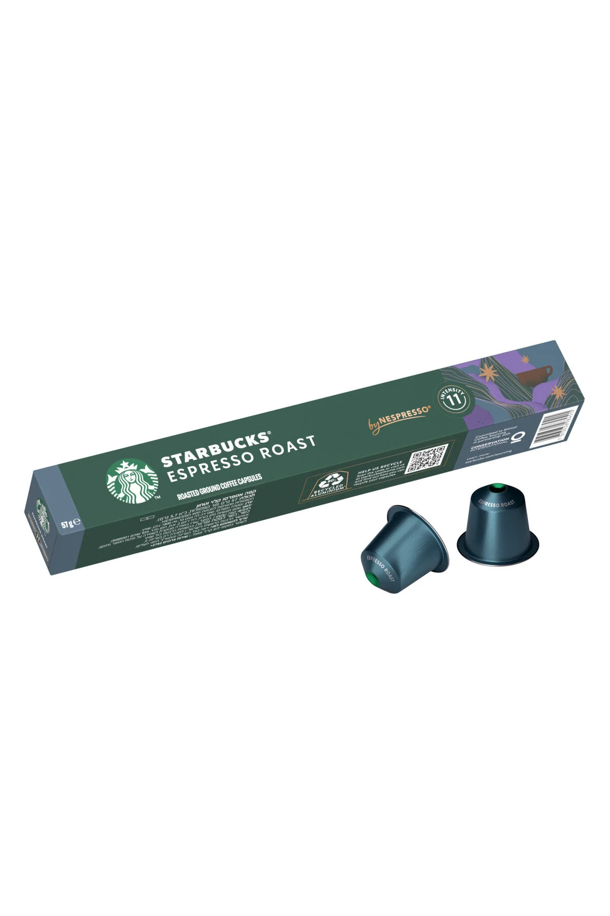 کپسول قهوه سازگار با نسپرسو برشته شده اسپرسو 57 گرم استارباکس Starbucks