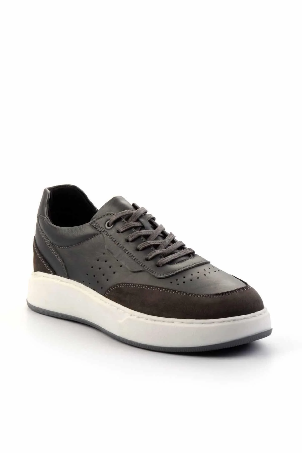 کفش مردانه Grey Gray Nubuk Leage چرمی Casual بامبی Bambi