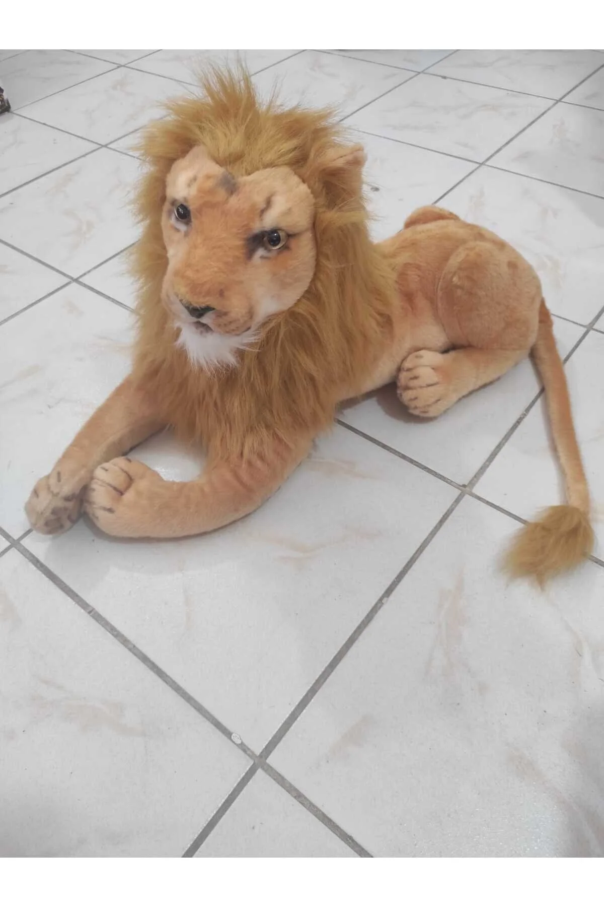 اسباب بازی های پشمی TOY LION PLUSH 75 سانتی متری شیر مخملی berattoys