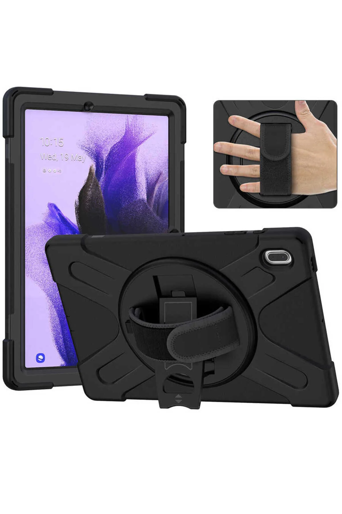 کاور تبلت GALAXY TAB S7 FE LTE سیلیکون DEFENDER مشکی Kılıfist