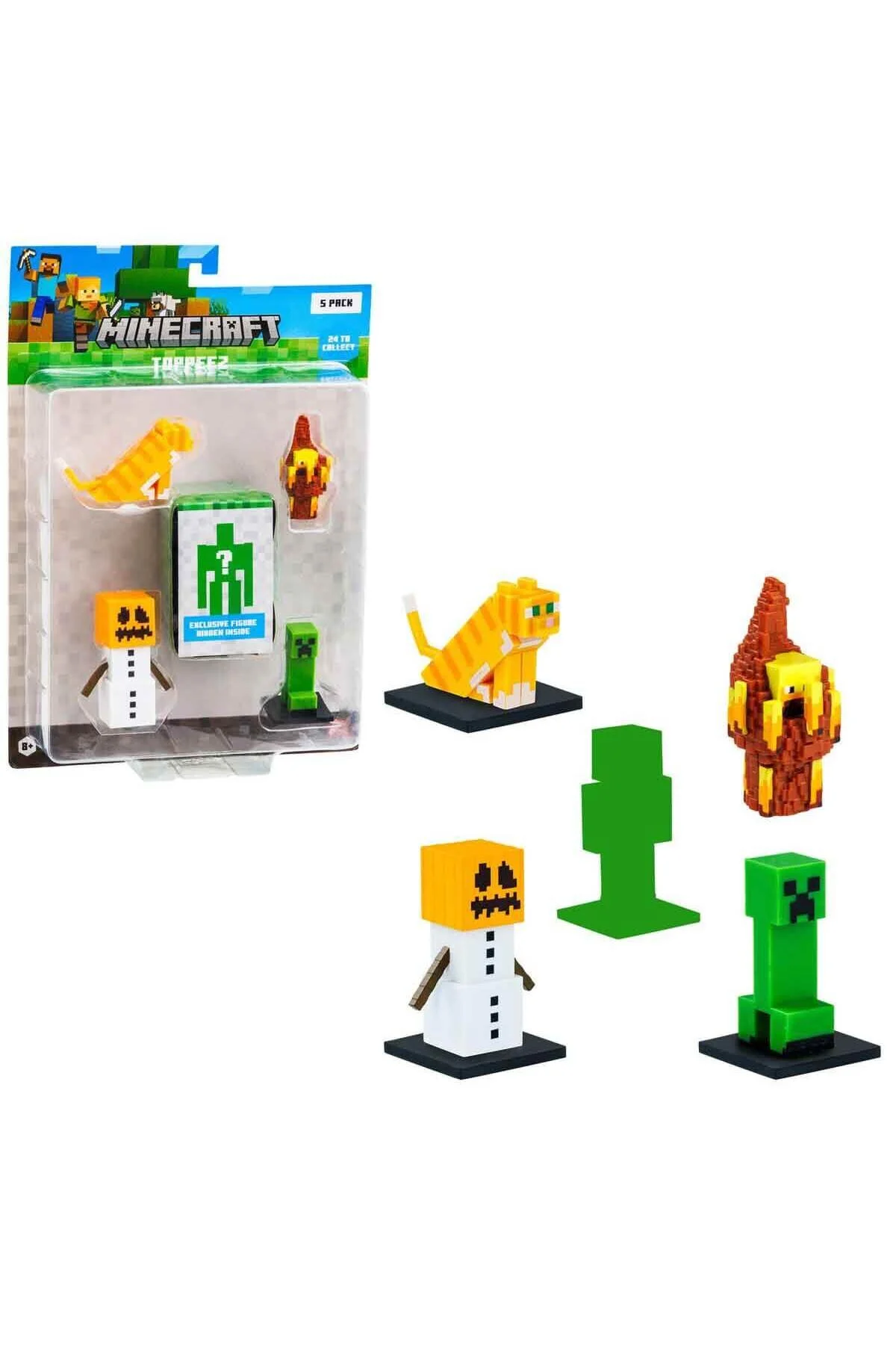 فیگور ۵ عددی شخصیت TOPPEEZ 3 ماینکرفت اورجینال Minecraft