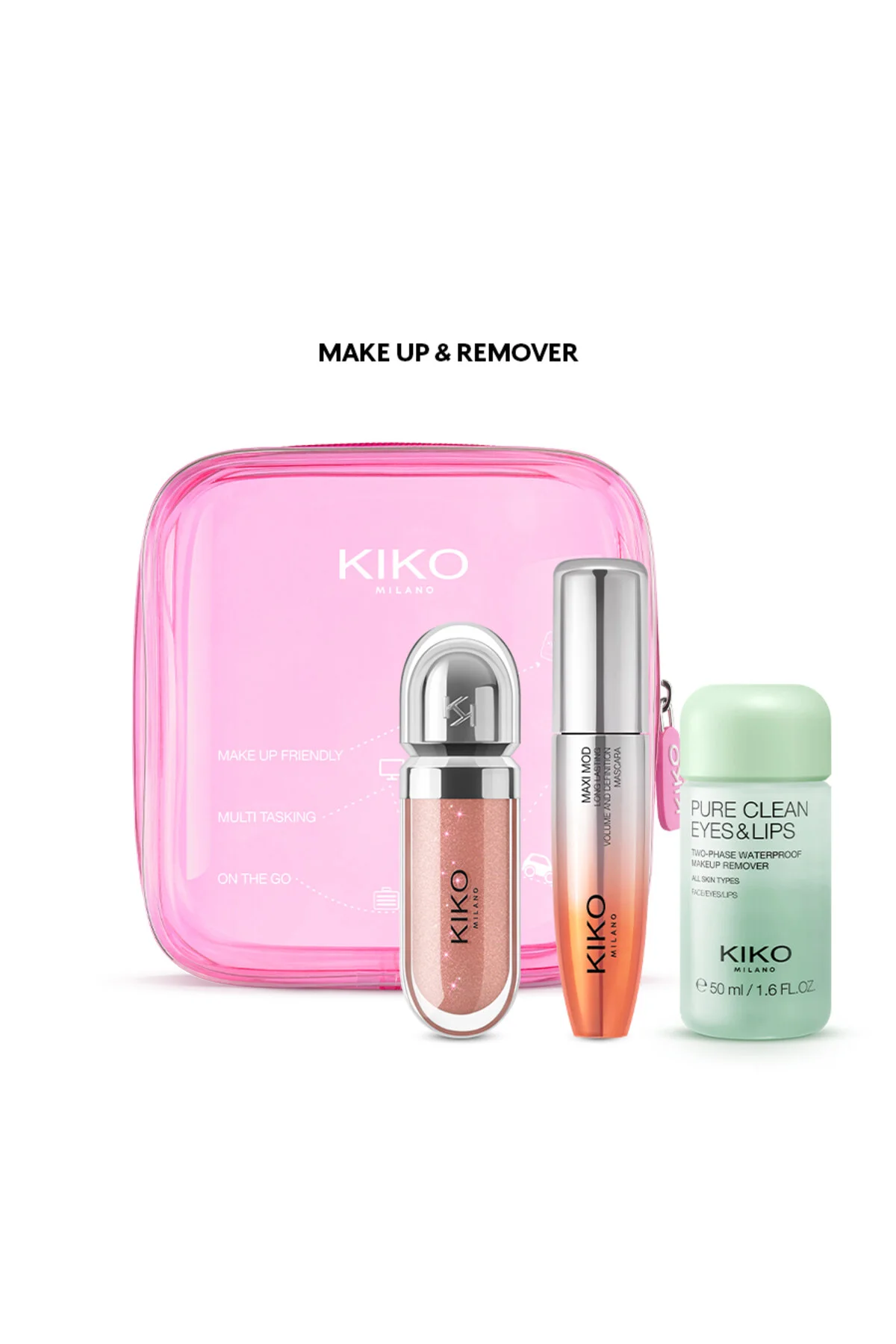 ست آرایشی مجموعه های آرایش موارد ضروری روزانه سه گانه و حذف کیکو اورجینال KIKO