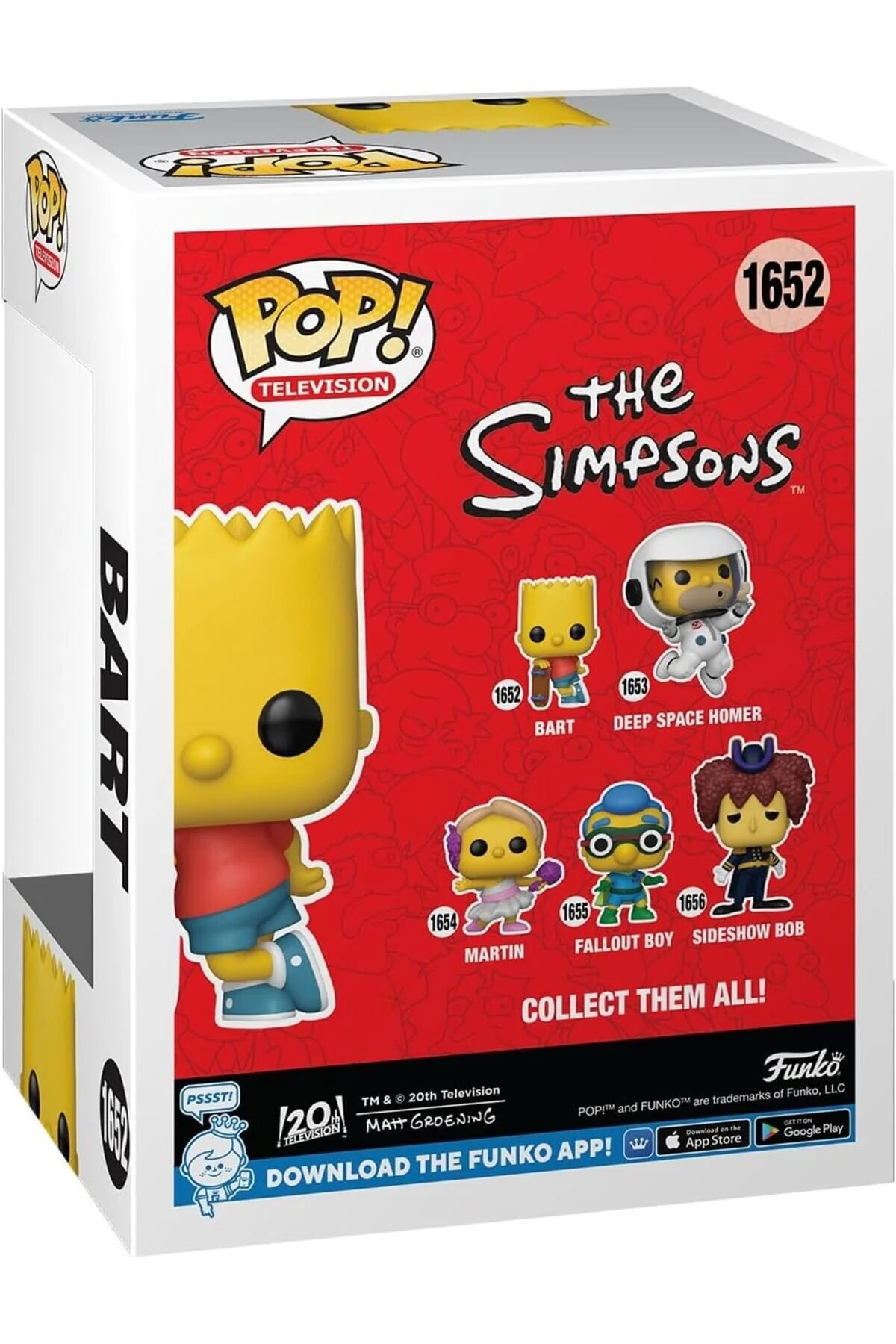 اسباب بازی های فیگور شخصیت پاپ SIMPSONS BART SIMPSON VINYL شکل 9.5 سانتی متر هدیه مجموعه Funko