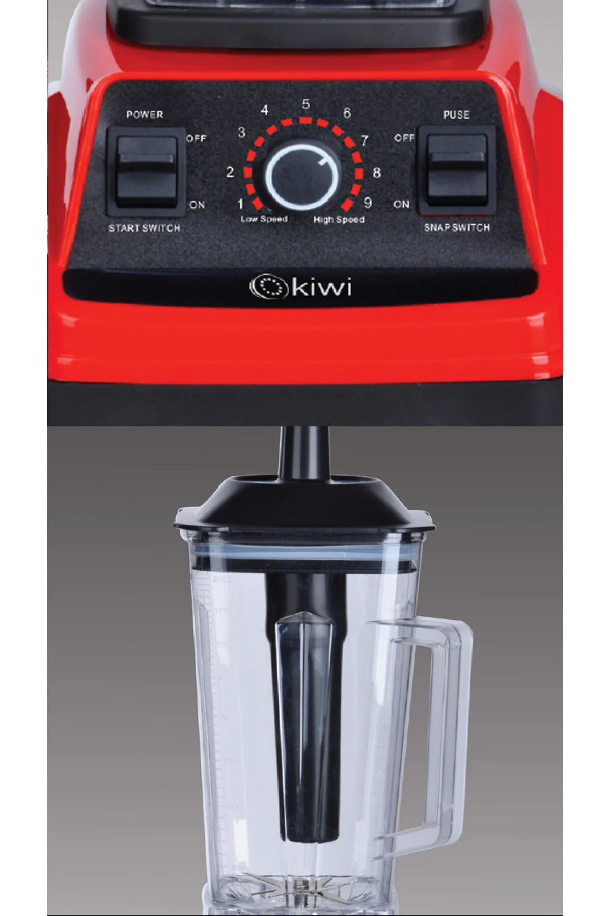 مخلوط کن شخصی بلندر پایه KSB 2251 2000W PRO با 6 تیغه فولادی ضد زنگ اورجینال Kiwi