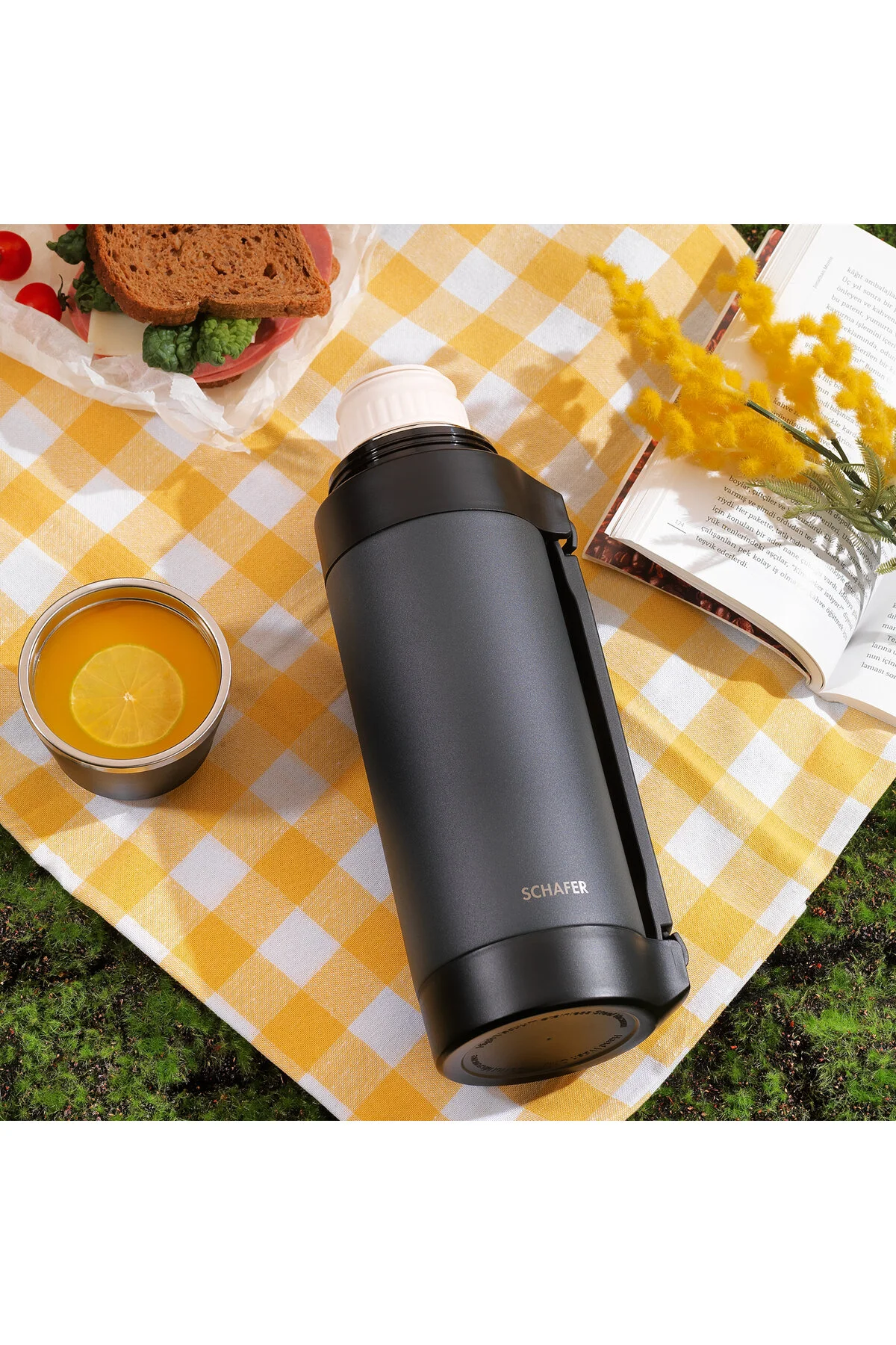 فلاسک استیل ترموس 1.5 L LACIVERT Schafer