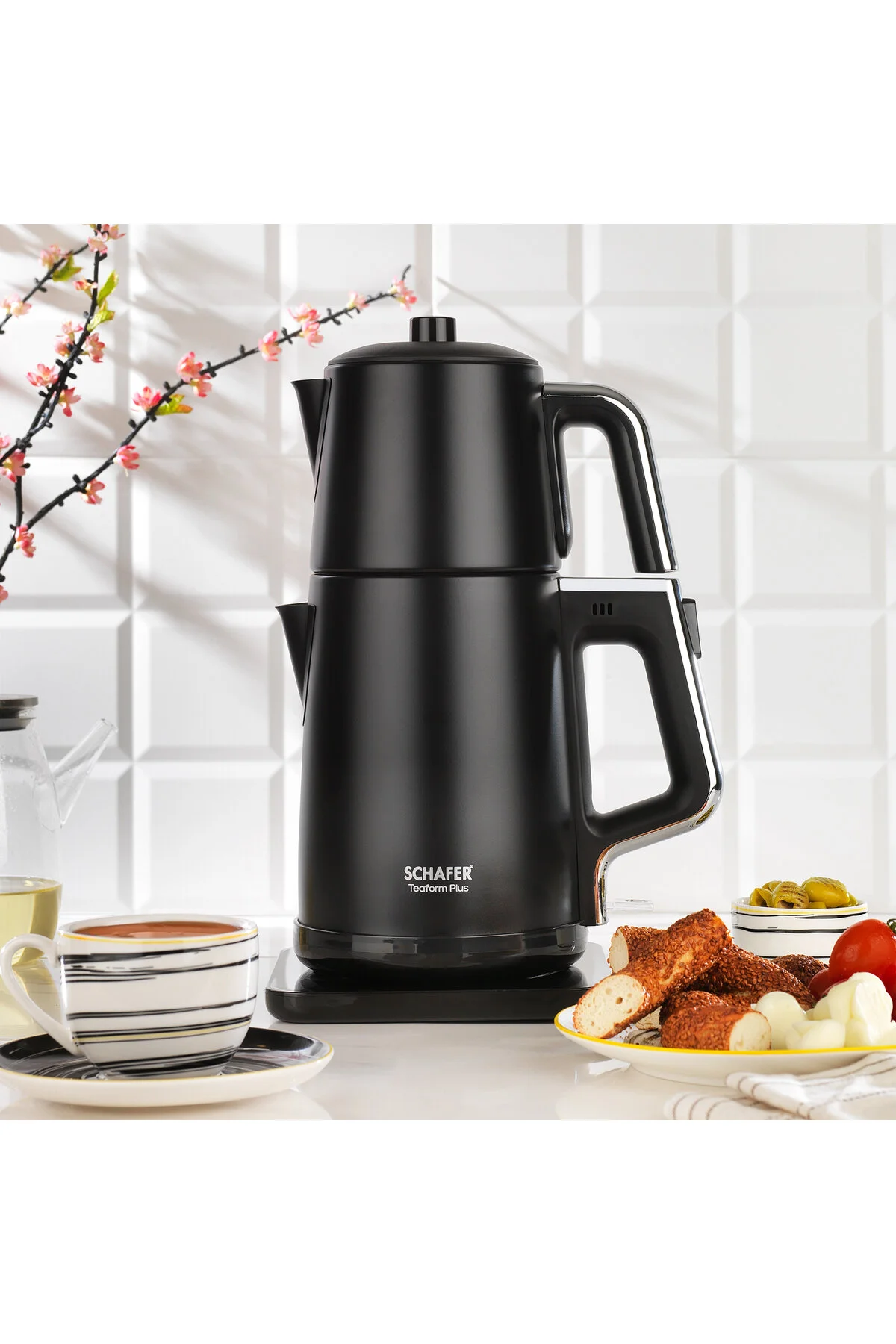 چای ساز TEAFORM به علاوه دستگاه ضد زنگ سیاه Schafer
