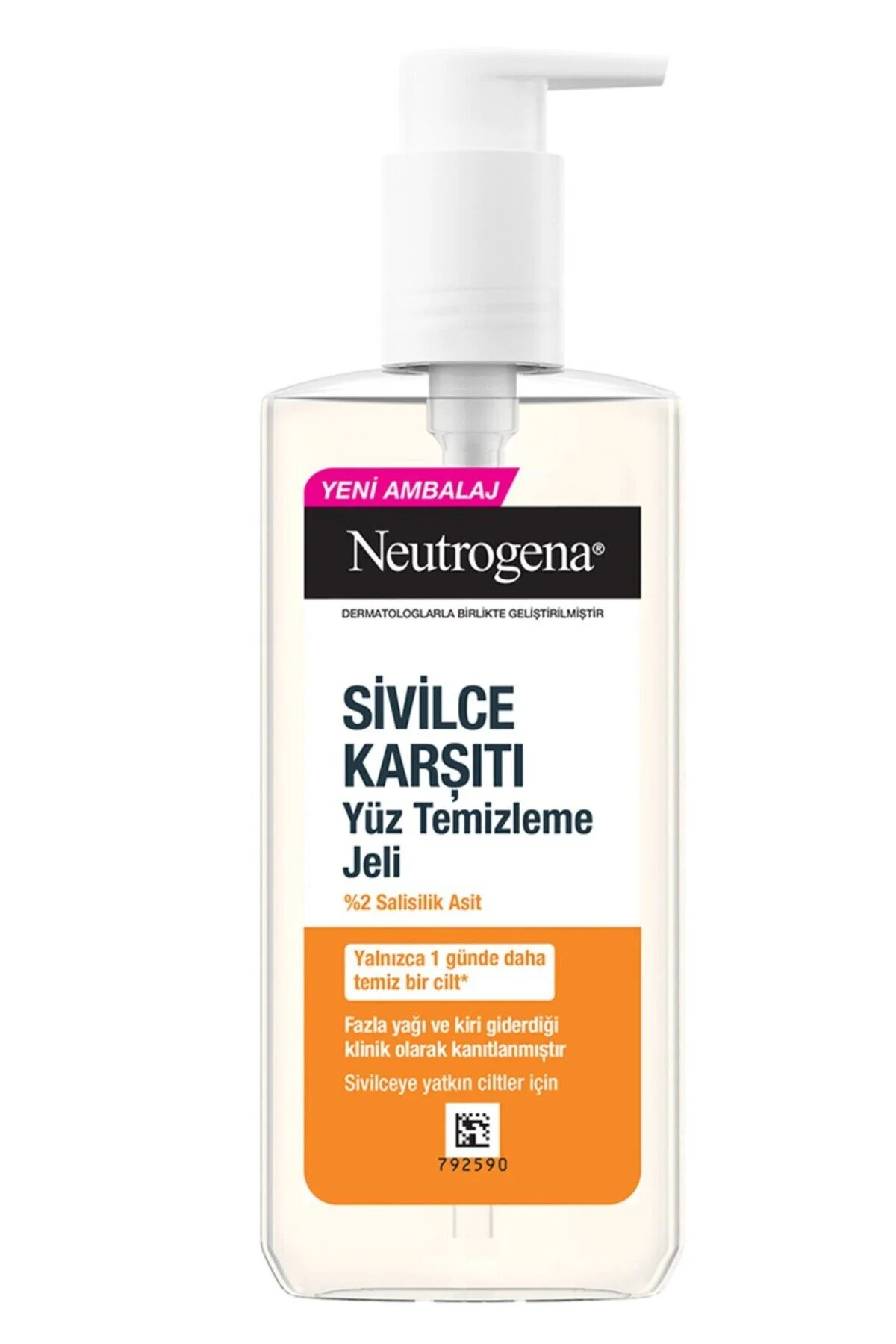 پاک کننده صورت ژل ضد آکنه 200 میل Neutrogena