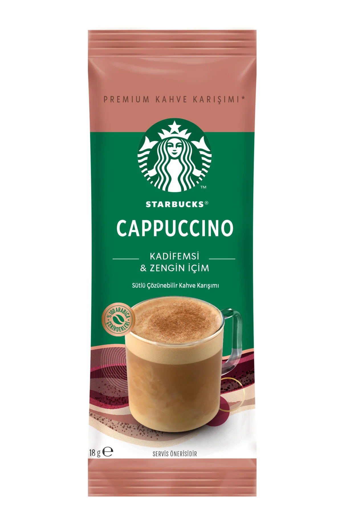 قهوه فوری میکس پرمیوم کاپوچینو 3 X بسته 10 تایی 10X18 گرم استارباکس Starbucks