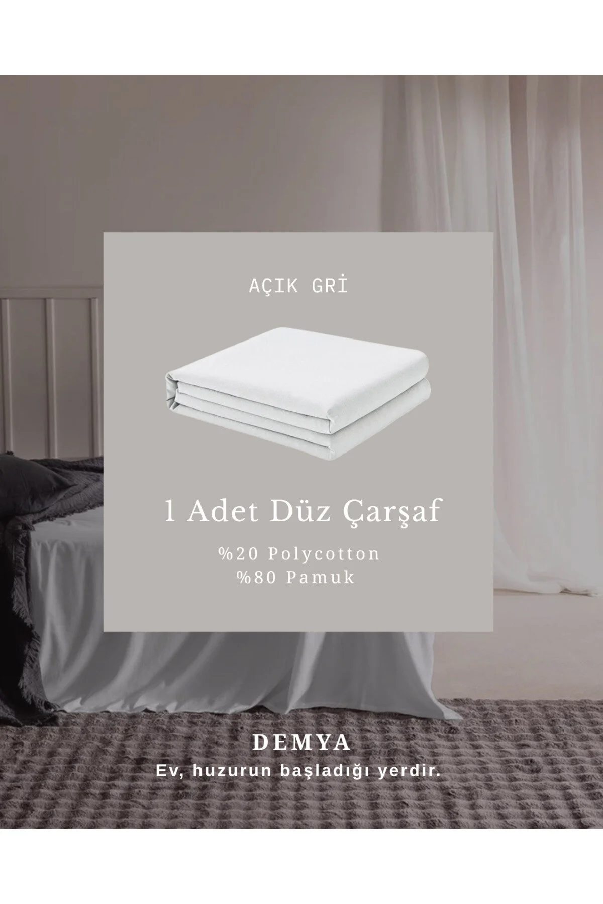 ست ملحفه یک نفره ورق های مسطح پنبه 160X240 سانتی متر Demya Home