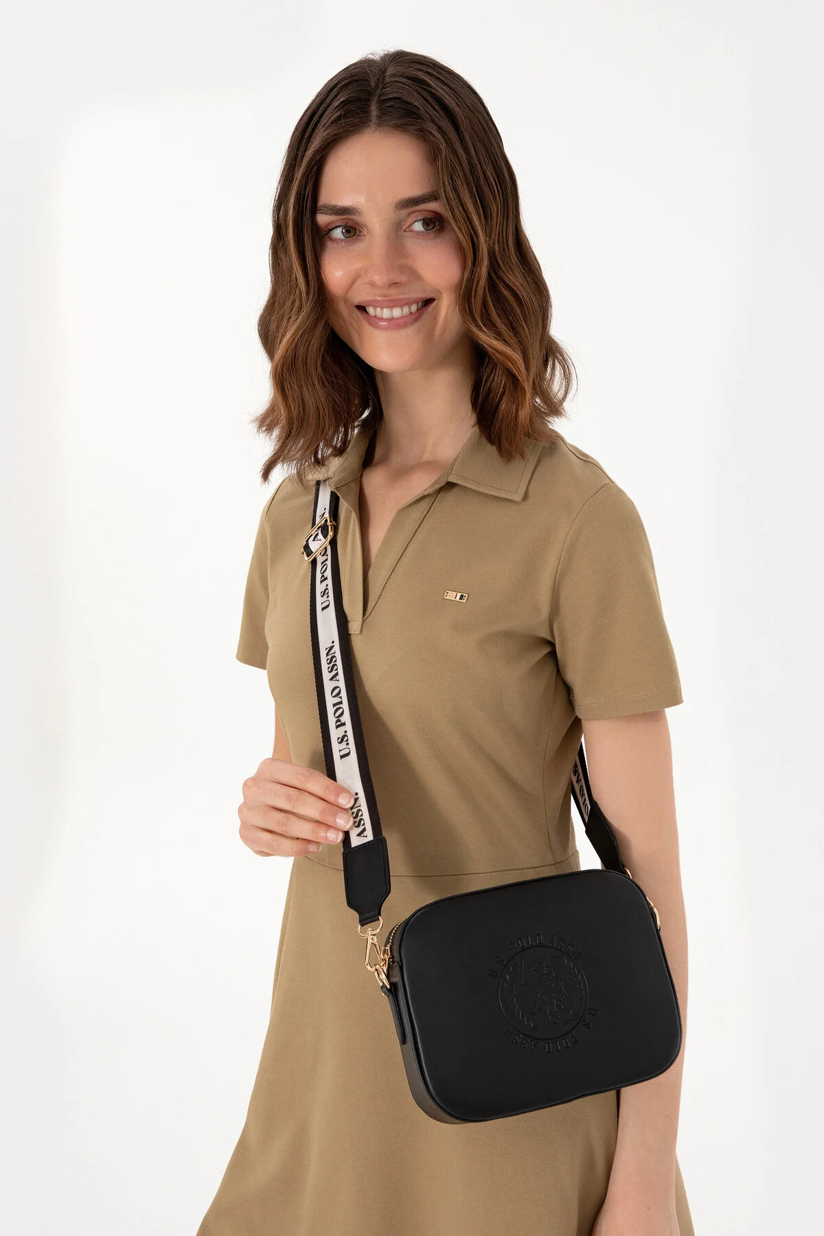 کیف شانه ای کراس بادی مشکی زنانه 50311433 VR046 U.S. Polo Assn.