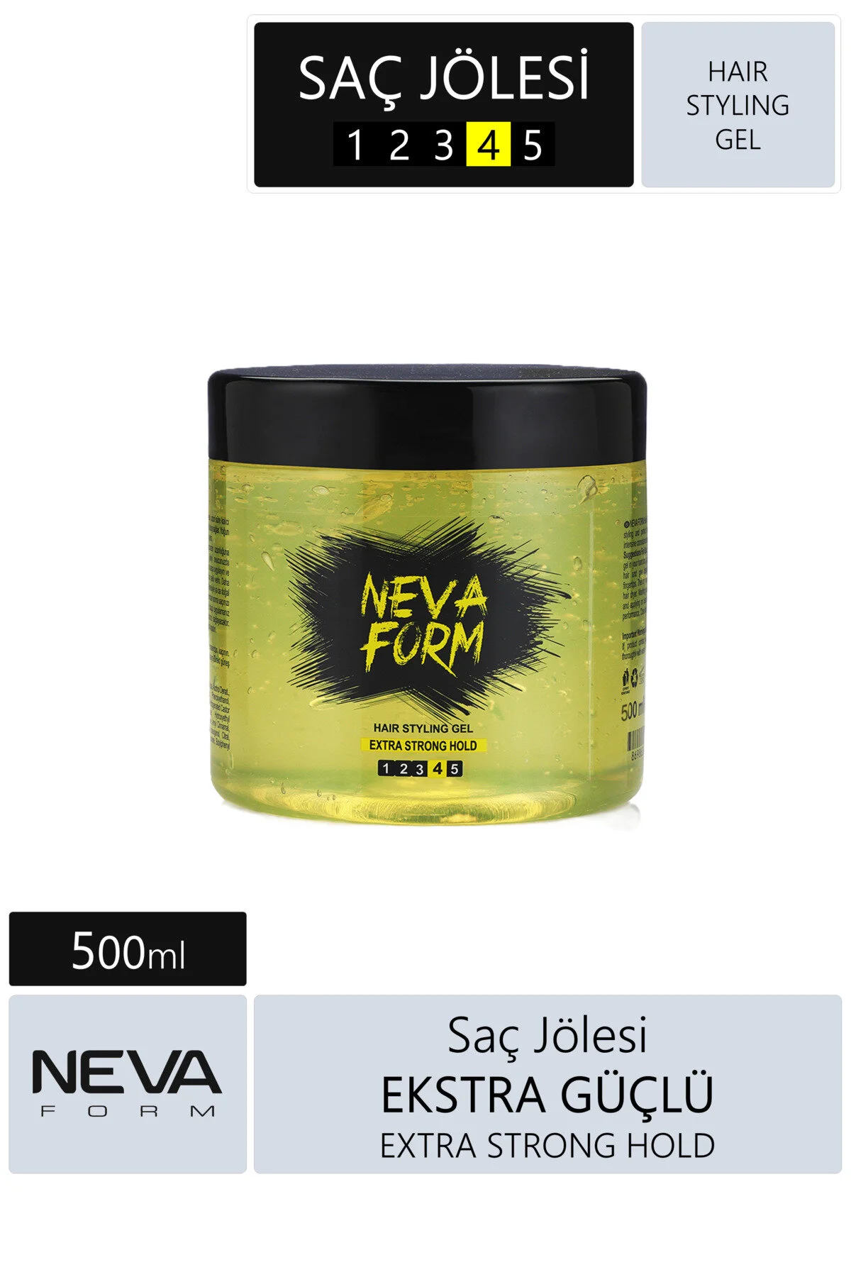 ژل مو اکسترا هارد 500 میل Nevaform
