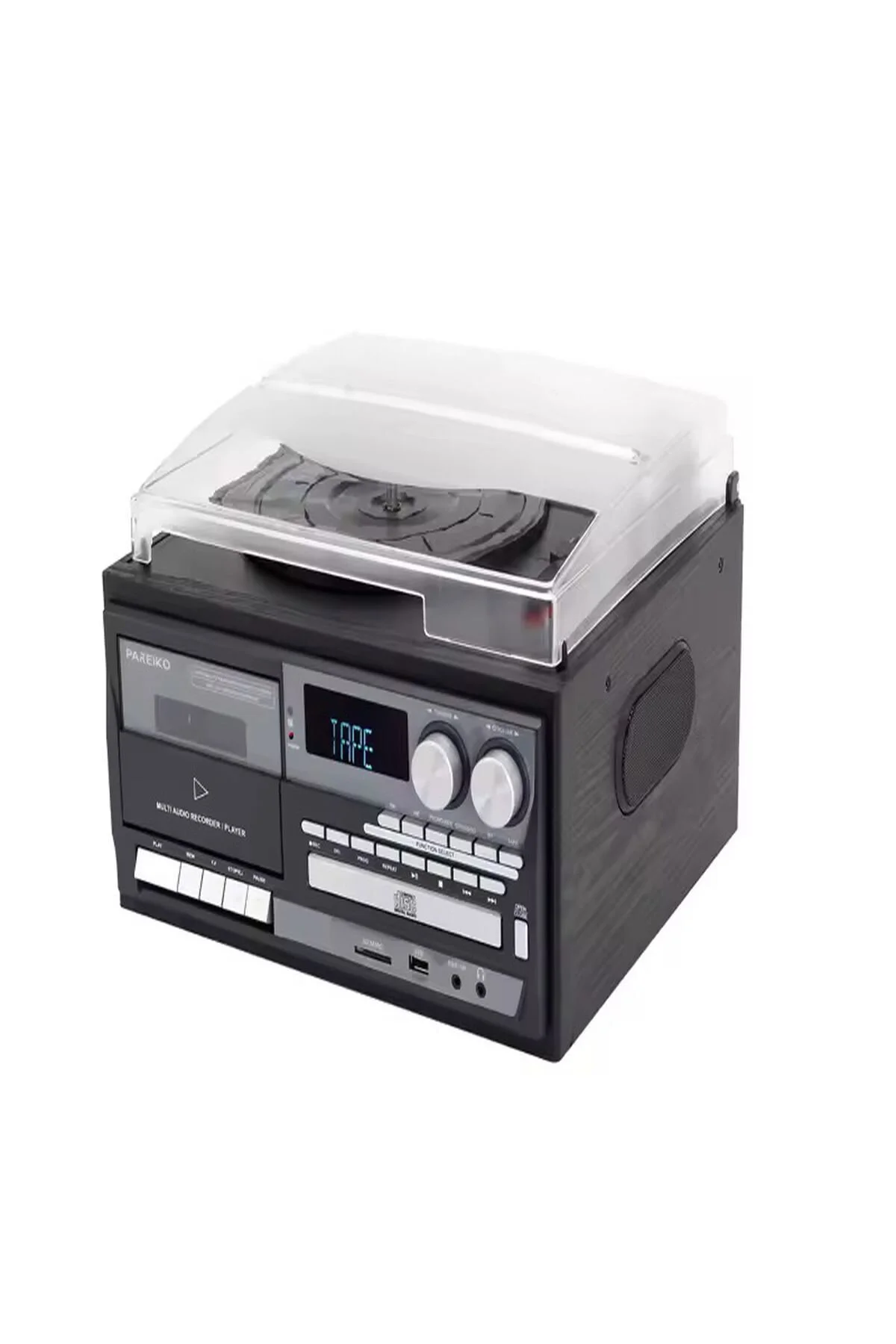 گِرامافون و صفحه گردان ALL IN ONE ELECTRIC PLAQUE PLAYER CASSETTE USB BLUETOOTH TF AUX ULTRATEKNO