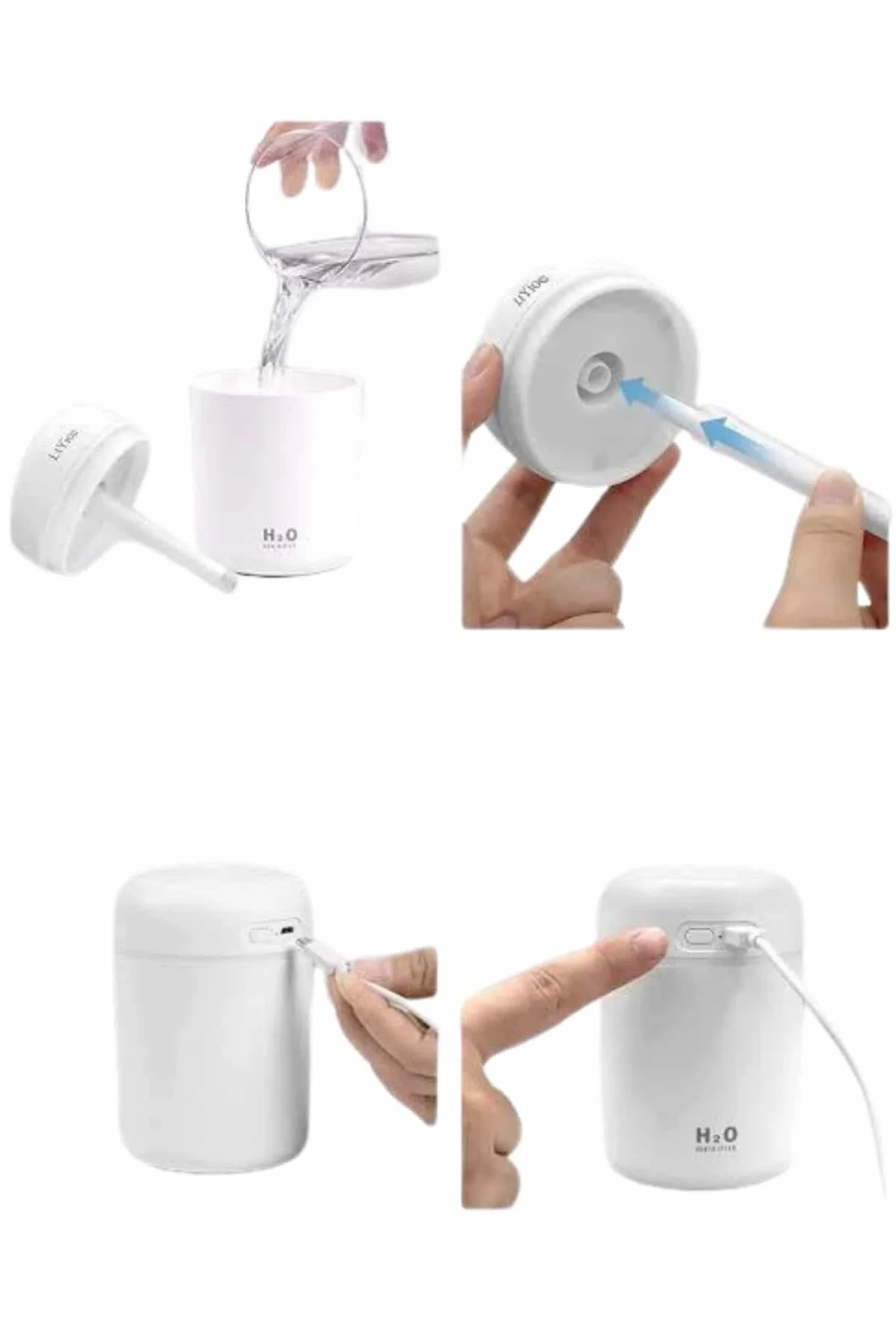 دستگاه بخور هدایایی برای معشوق رطوبت ساز هوا نور LED USB شارژی ویژه عاشق Eco Lounge