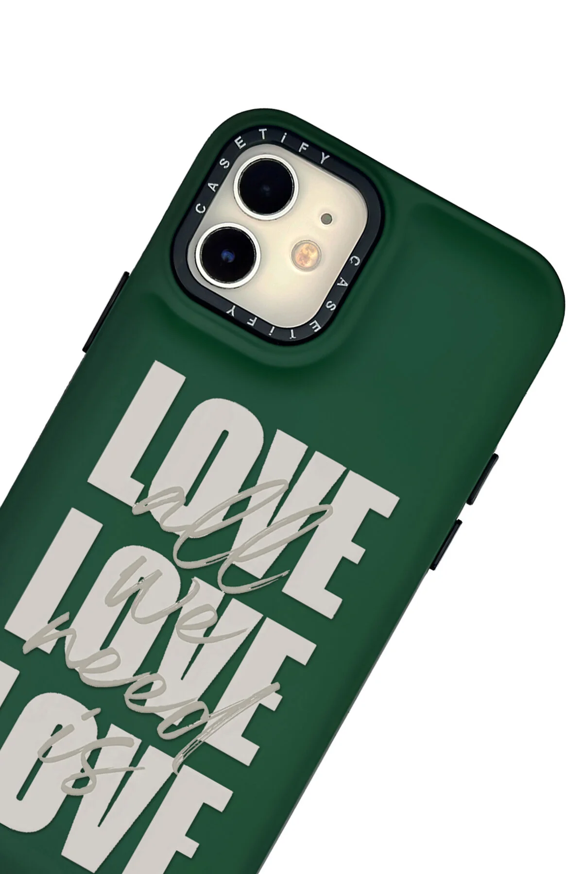 کاور و قاب روبالشی سیلیکونی NEED IS LOVE سازگار با آیفون 11 mooodcase
