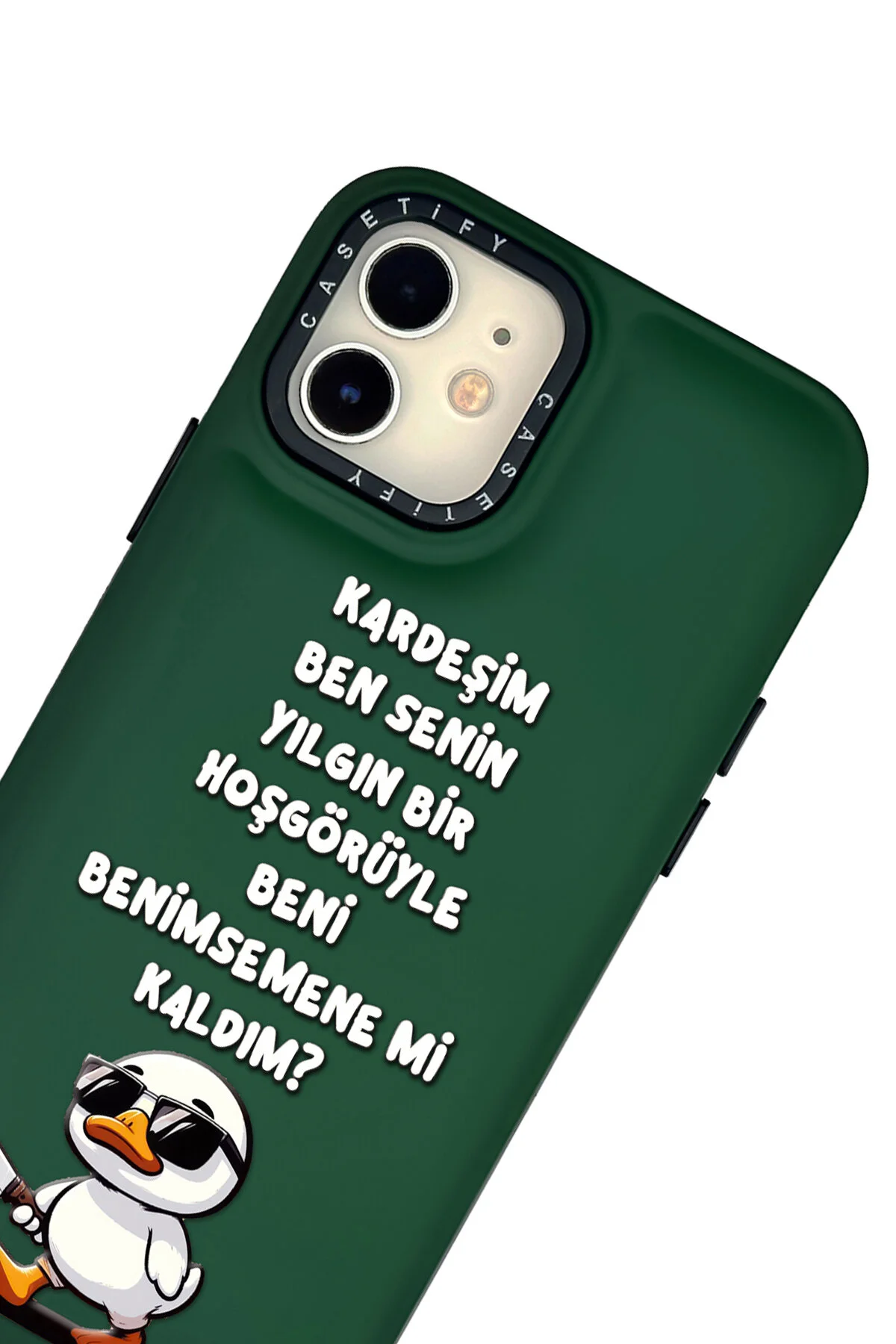 کاور و قاب روبالشی سیلیکونی با طرح اردک کشنده سازگار آیفون 11 mooodcase