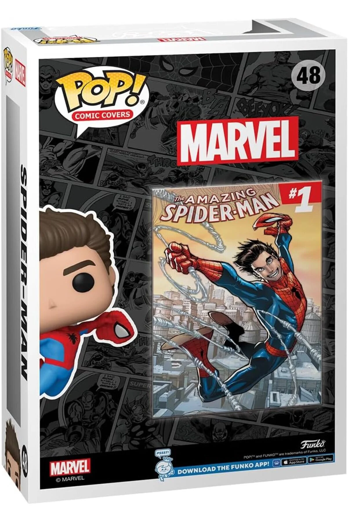 اسباب بازی های فیگور شخصیت پاپ جلد کتاب طنز: SPIDER MAN 1 Funko