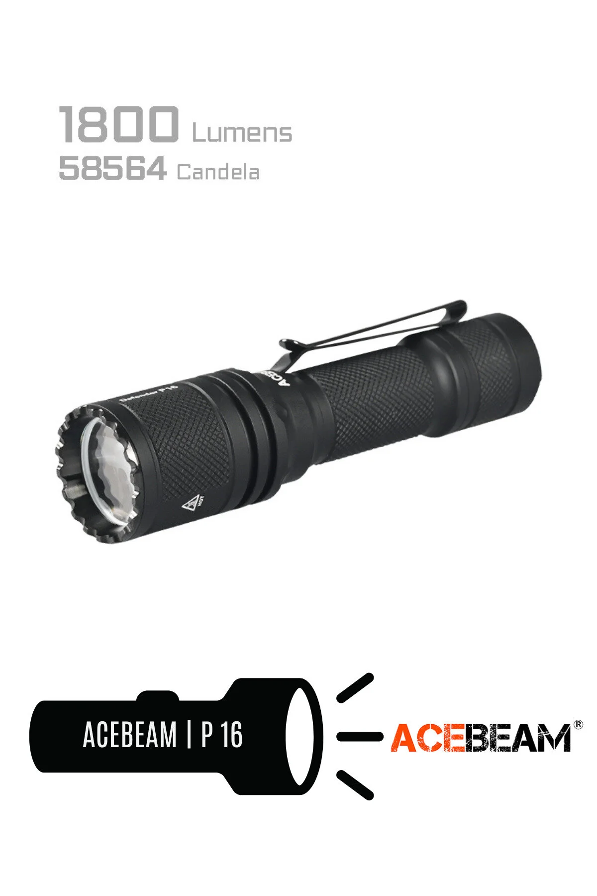 چراغ قوه تاکتیکی P16 اورجینال ACEBEAM