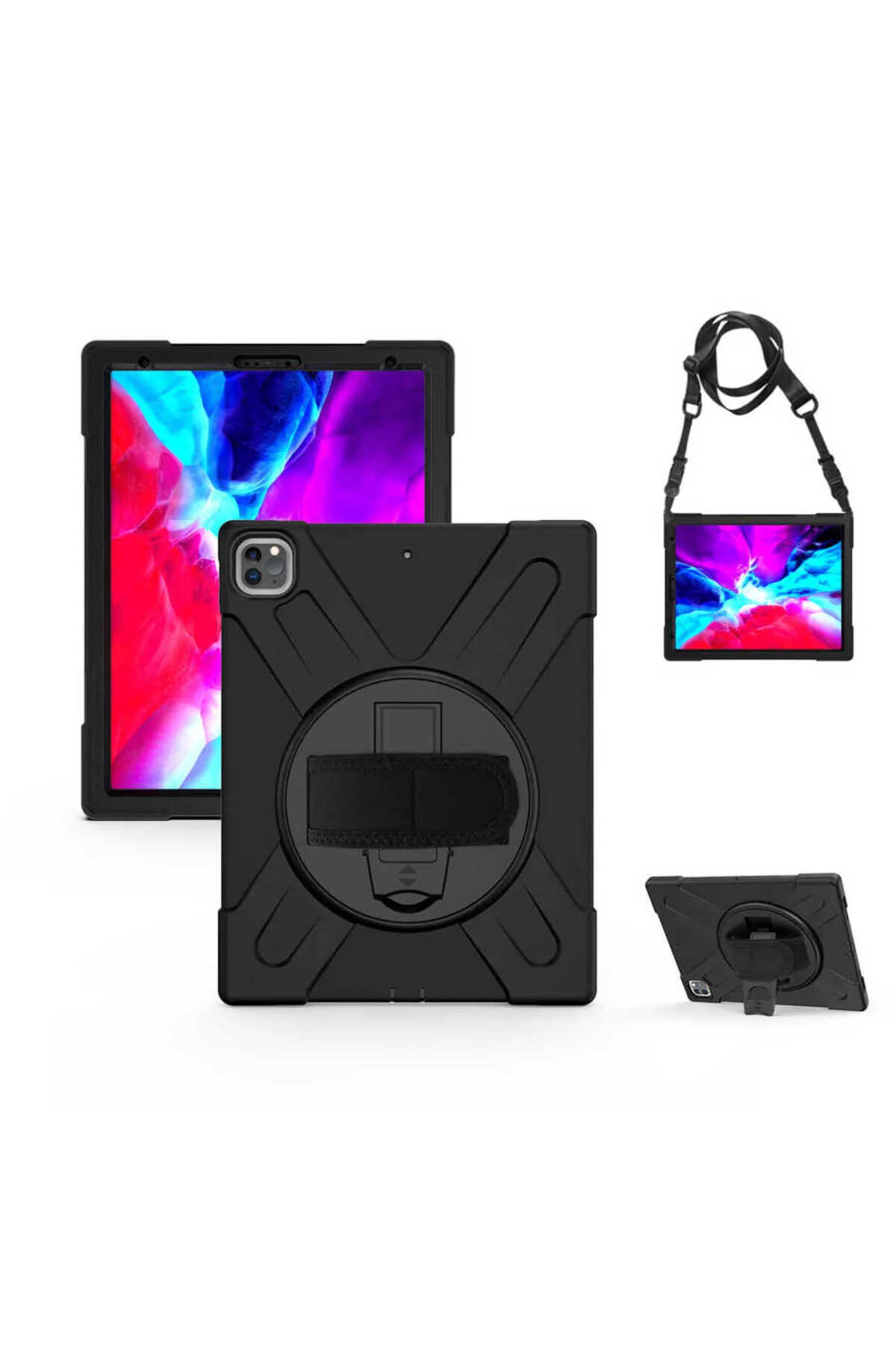 کاور تبلت IPAD PRO 12.9 نسل چهارم DEFENDER TABLET SILICONE مشکی Mobilteam
