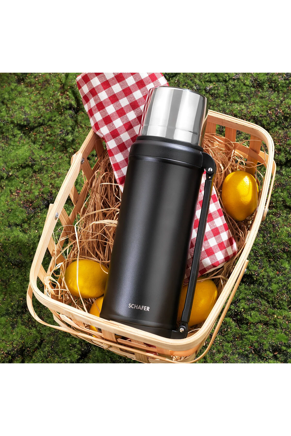 فلاسک استیل ترموس 2 L BLACK Schafer