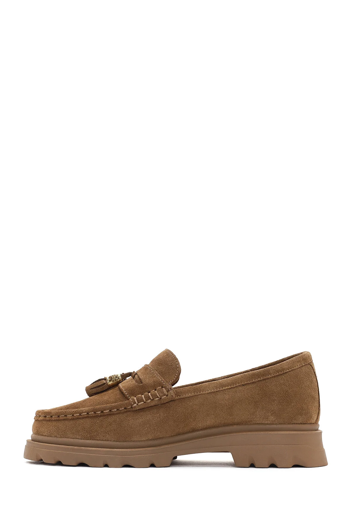 کفش زنانه Taba Süet چرمی Loafer دریمود Derimod