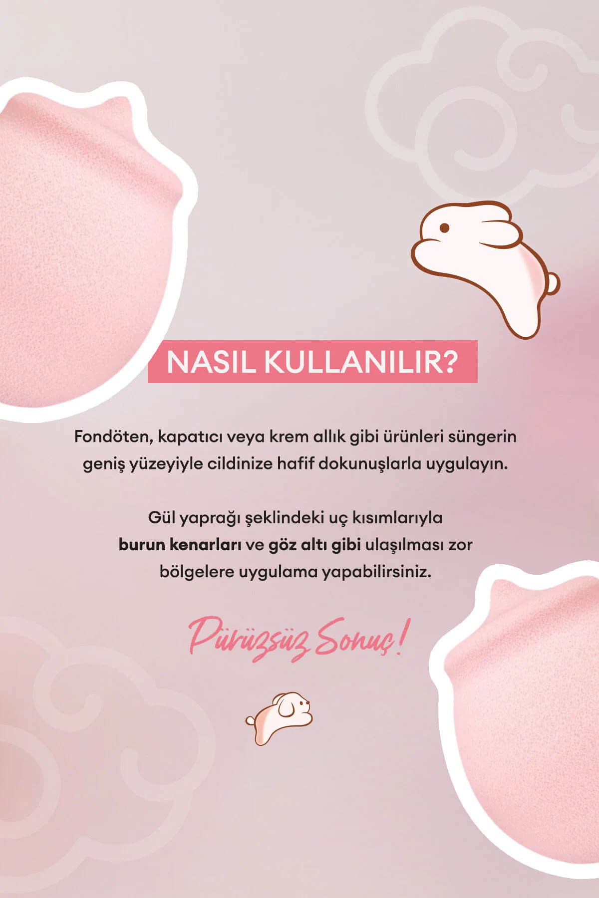 اسفنج آرایشی گل آرایش رز PERPHERA پف PERIPERA