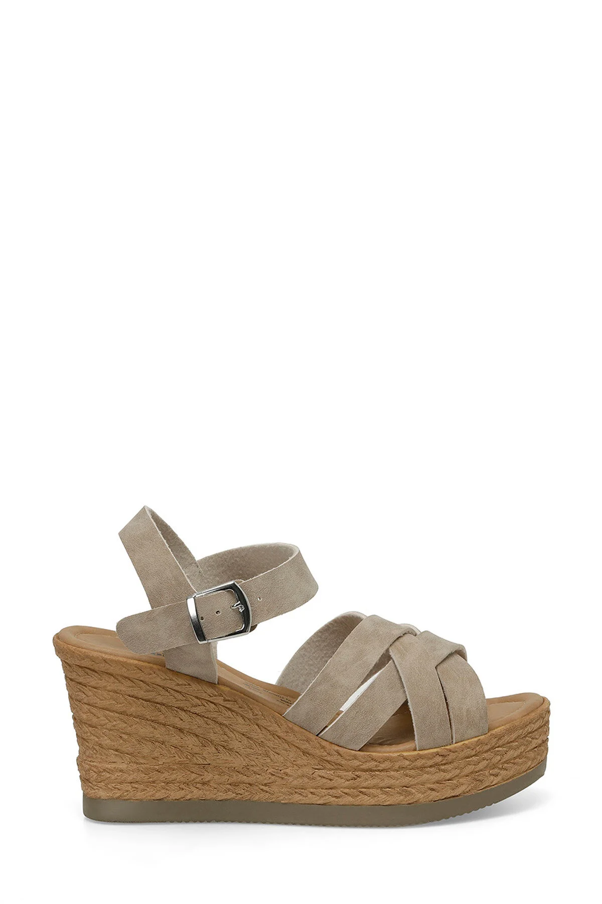 صندل زنانه .Z 4FX GREY WOMEN SANDALS HEEL FILL Polaris