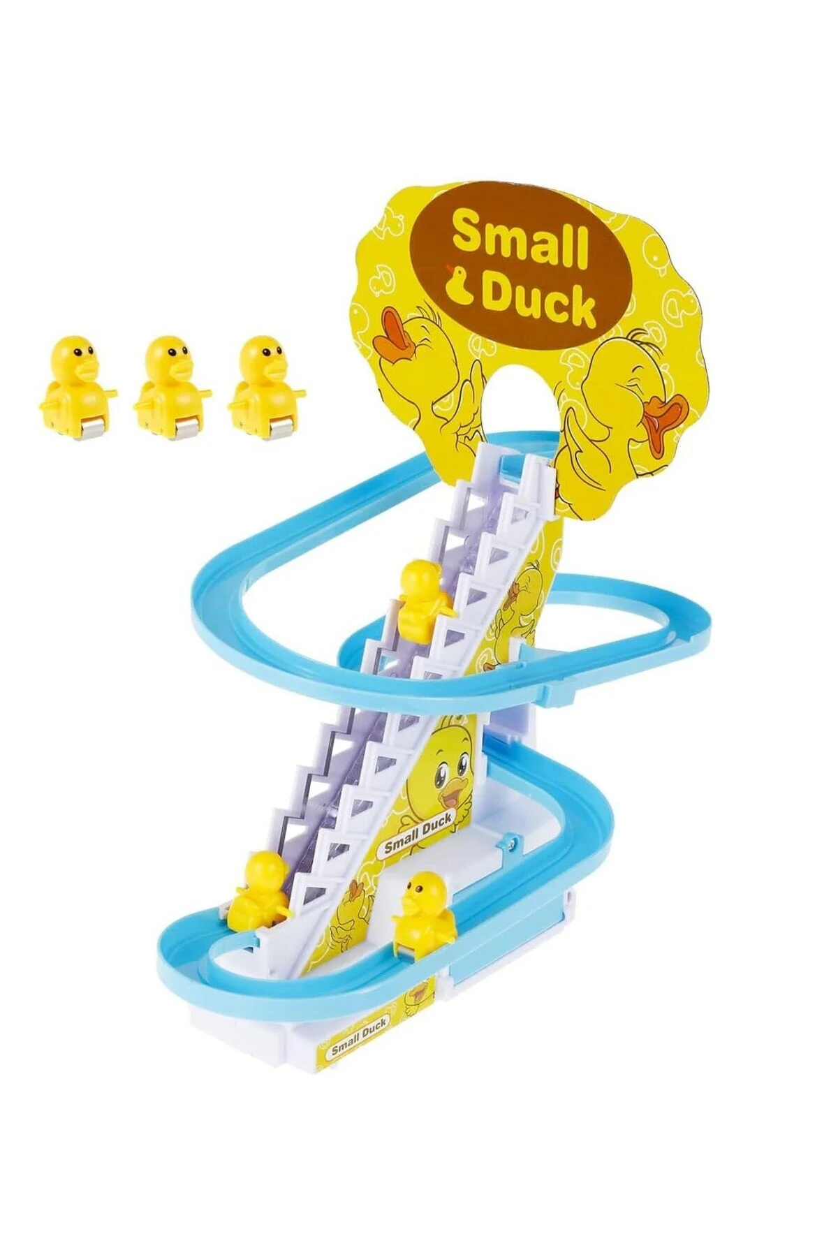 ماشین اسباب بازی اردک ها با موسیقی از پله بالا و پایین می روند Toys Avm