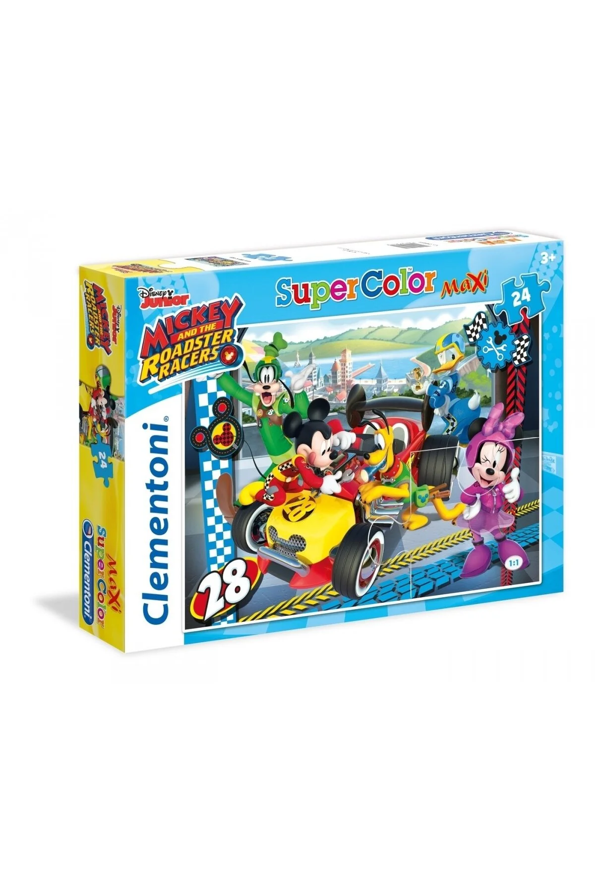 پازل اولین من ادامه سری 24 تکه Mickey And The Roadster Racers Puzzle Maxi 8005125244812 Clementoni