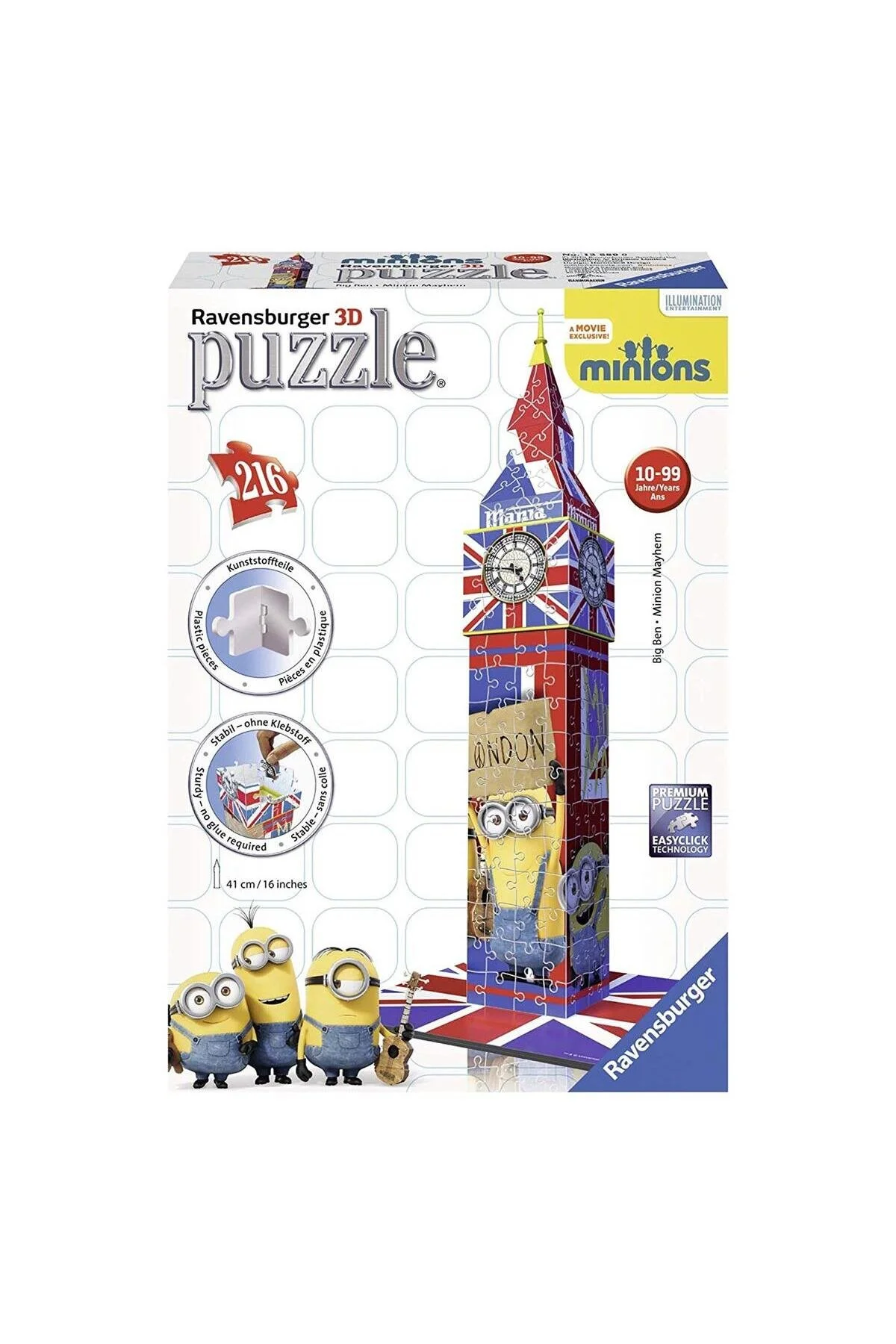 پازل سه بعدی Big Ben Minnions RPB125890 RAVENSBURGER