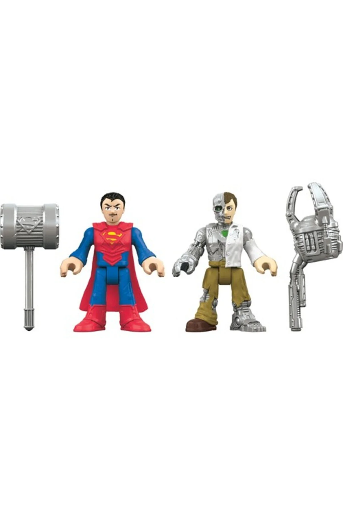 اسباب بازی های فیگور شخصیت چهره اکشن SUPERMAN و MATTALO DC SUPER FRIENDS DFX91 ایمجینکس Imaginext